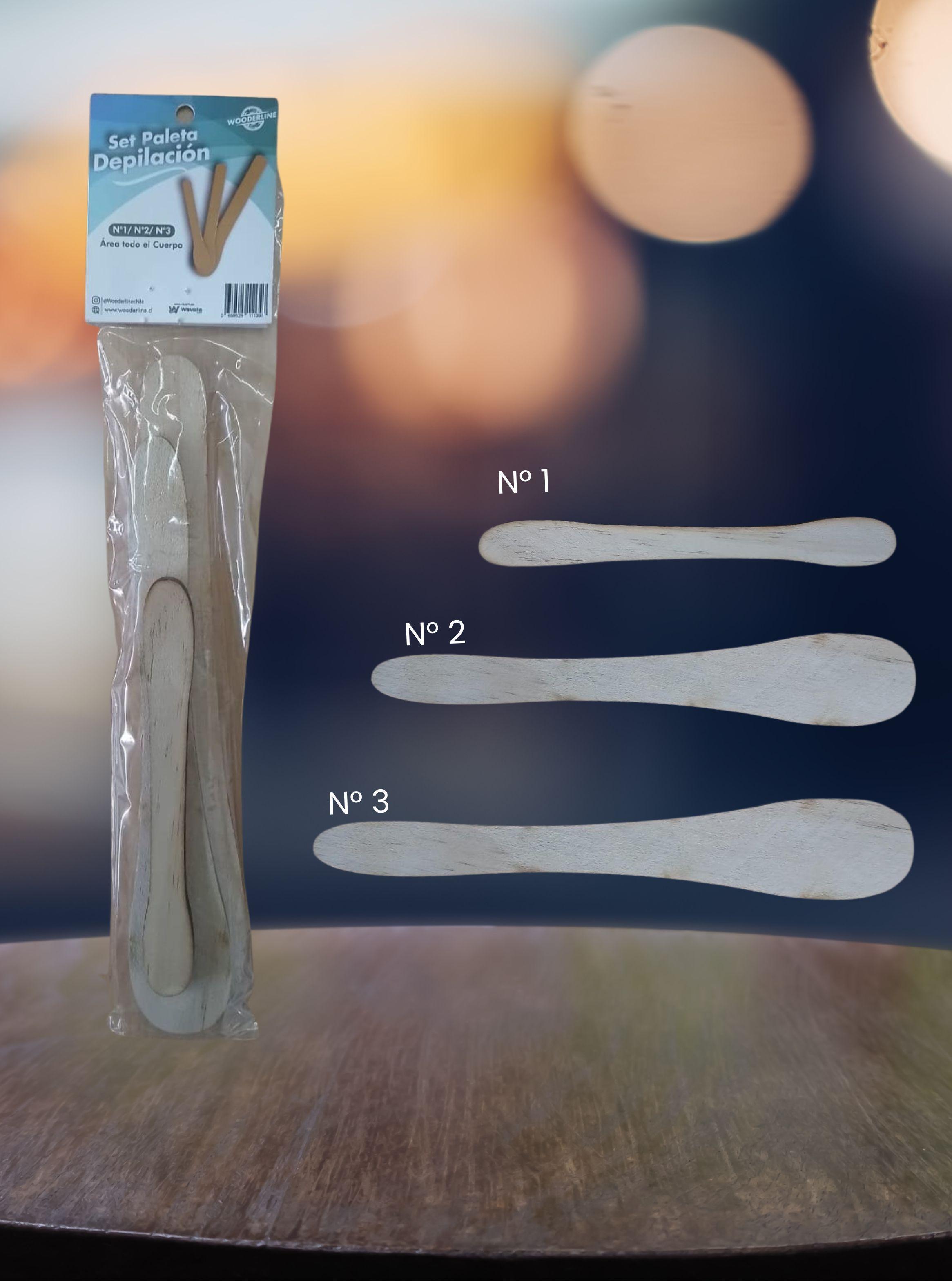 SET DE PALETAS DEPILATORIAS DE 3 UNIDADES: N°1, N°2 Y N°3-1