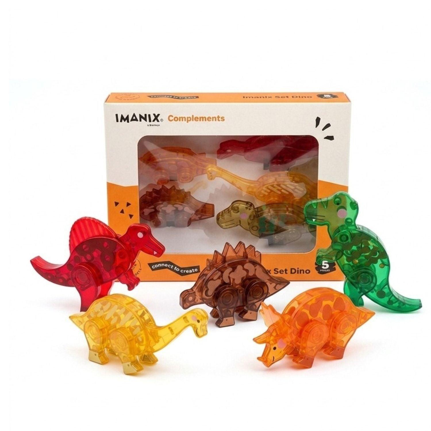Imanix Figuras Magnéticas Dinosaurios - 5 Piezas-2