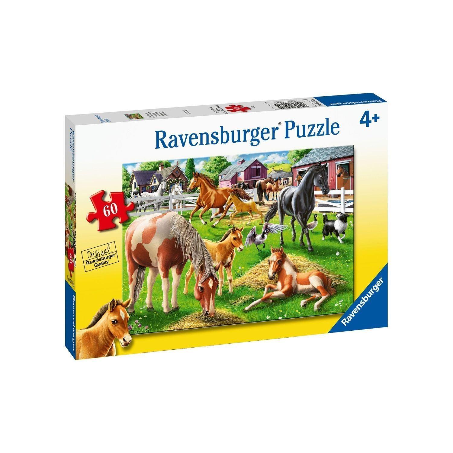 Puzzle Caballos Felices - 60 piezas-2