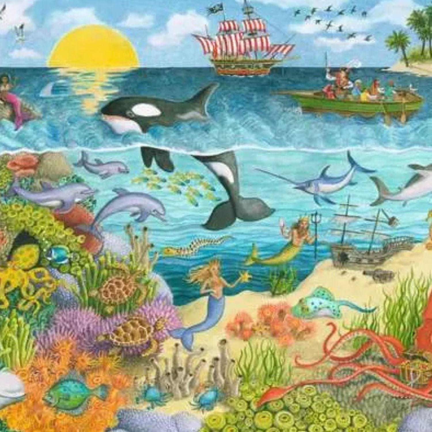 Puzzle Piratas y Sirenas - 2x24 piezas-2