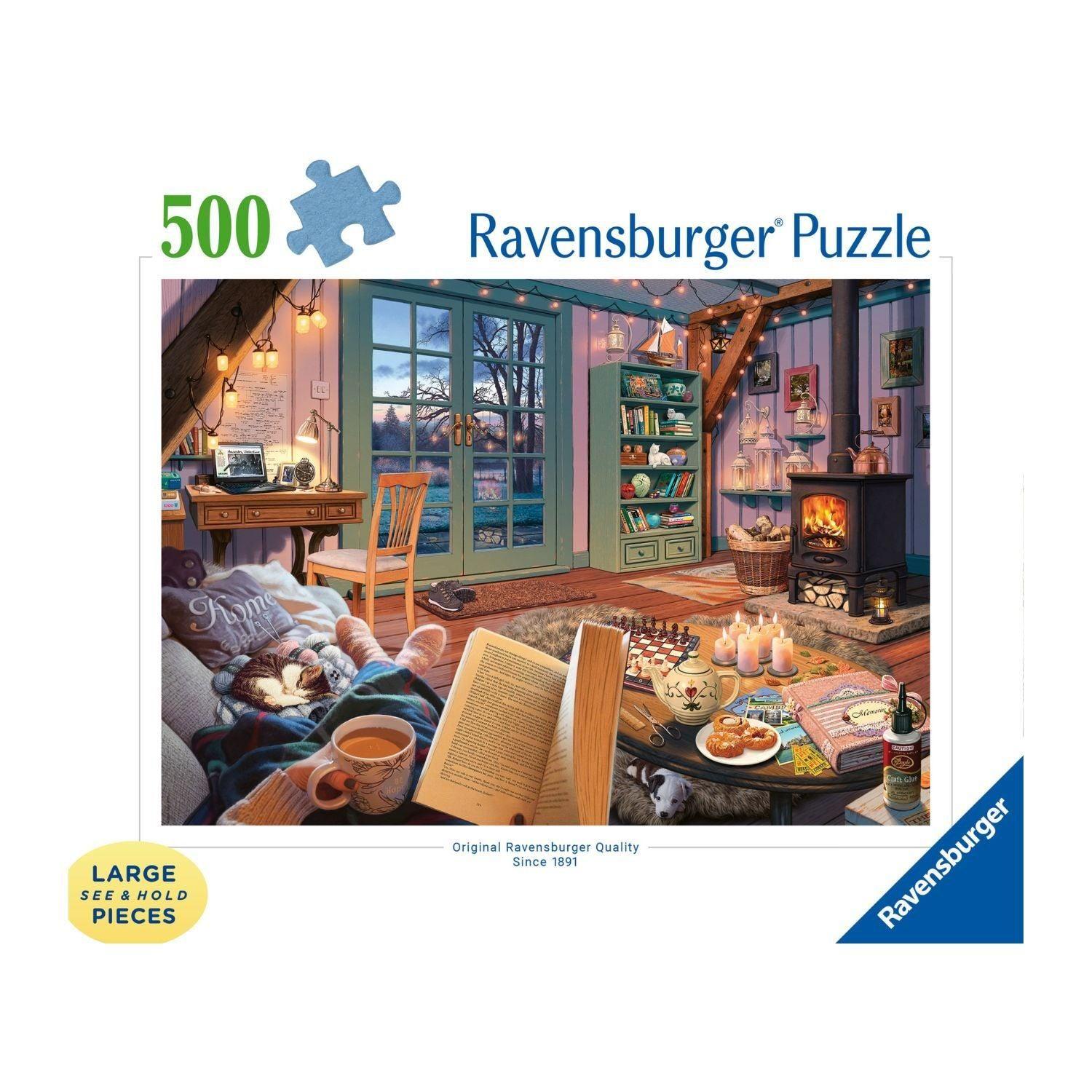Puzzle 1000 Piezas La Cabaña Acogedora-2