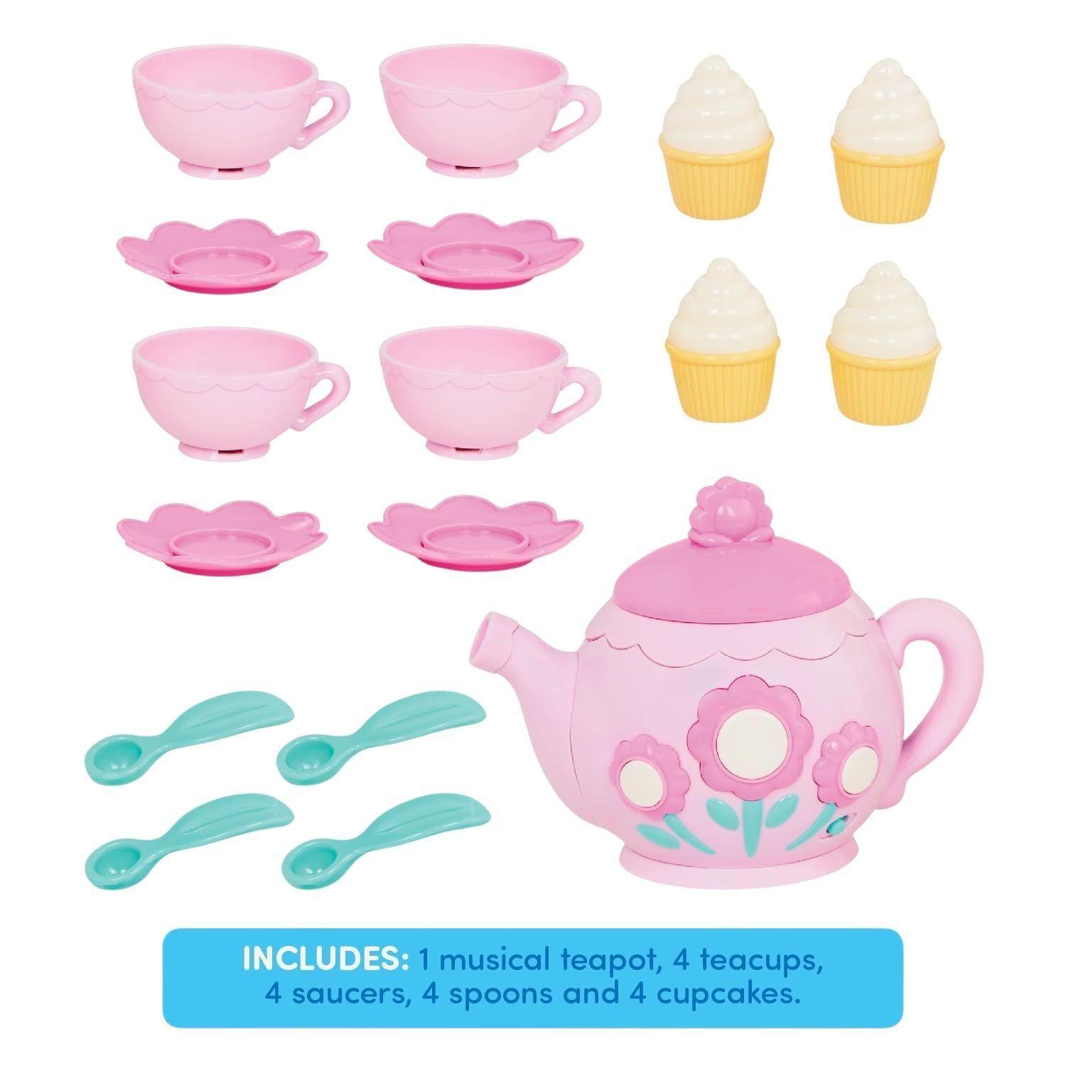 Juego de té musical rosado-2