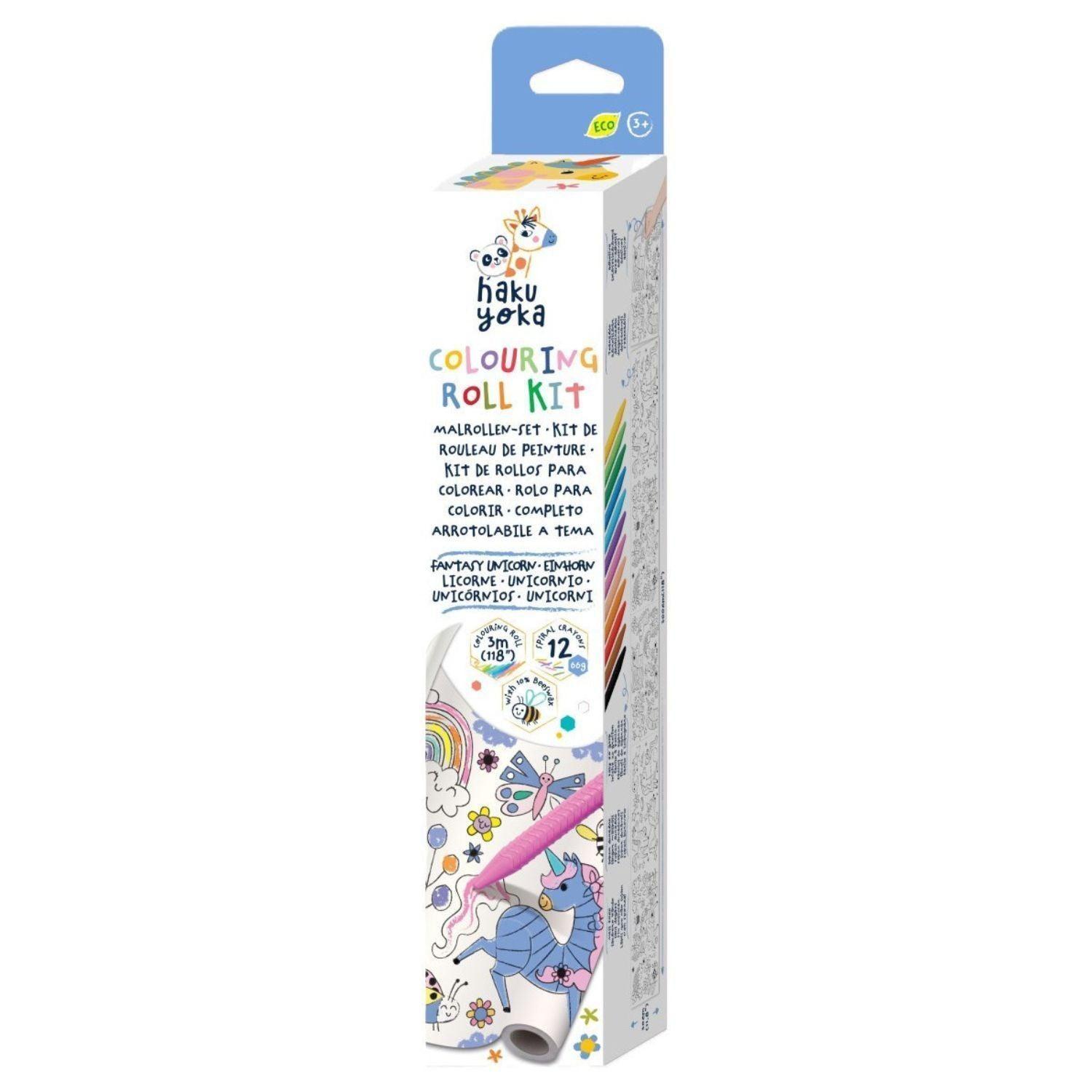 Kit Rollo de Papel y Crayones para Colorear · Unicornio Fantástico-0