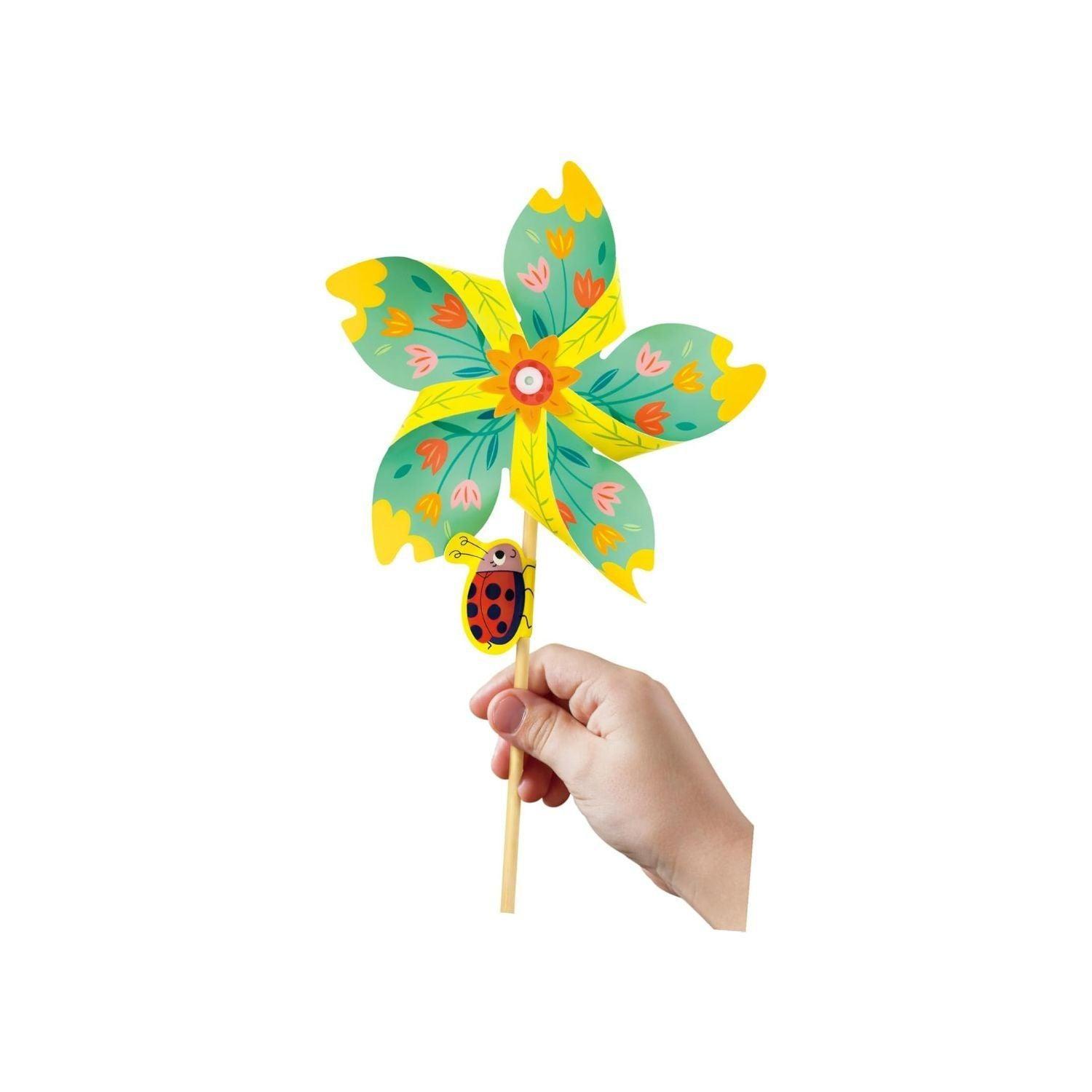 Set de Manualidades Molinillos de Viento Flores-2