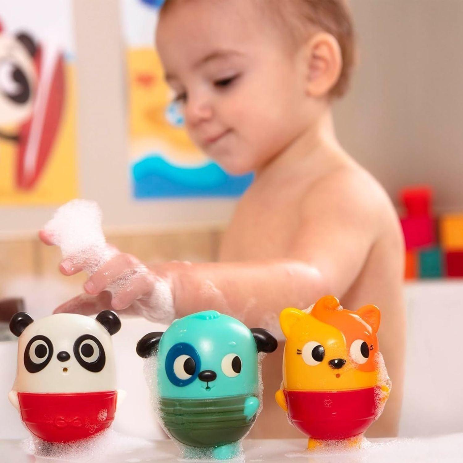 Set de juguetes de baño con chorritos de agua-4