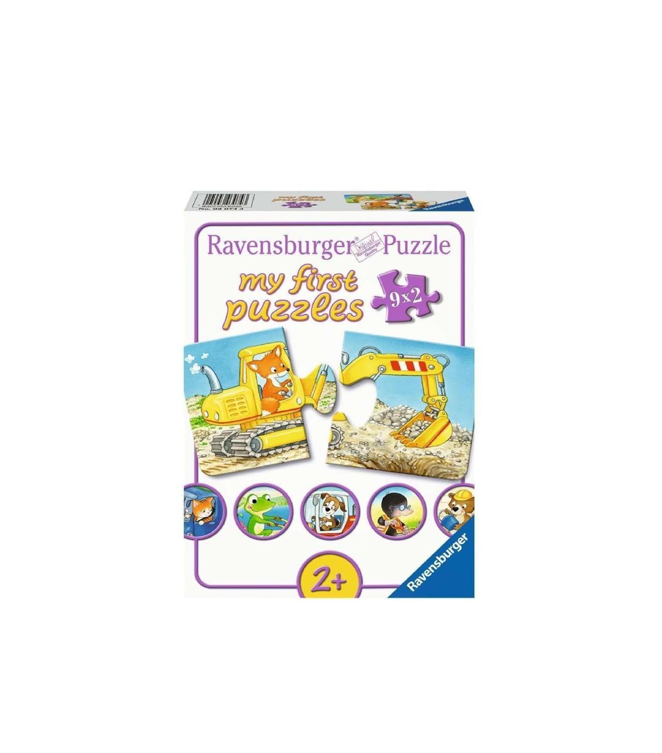 Mi primer puzzle - Animales en la construcción-0