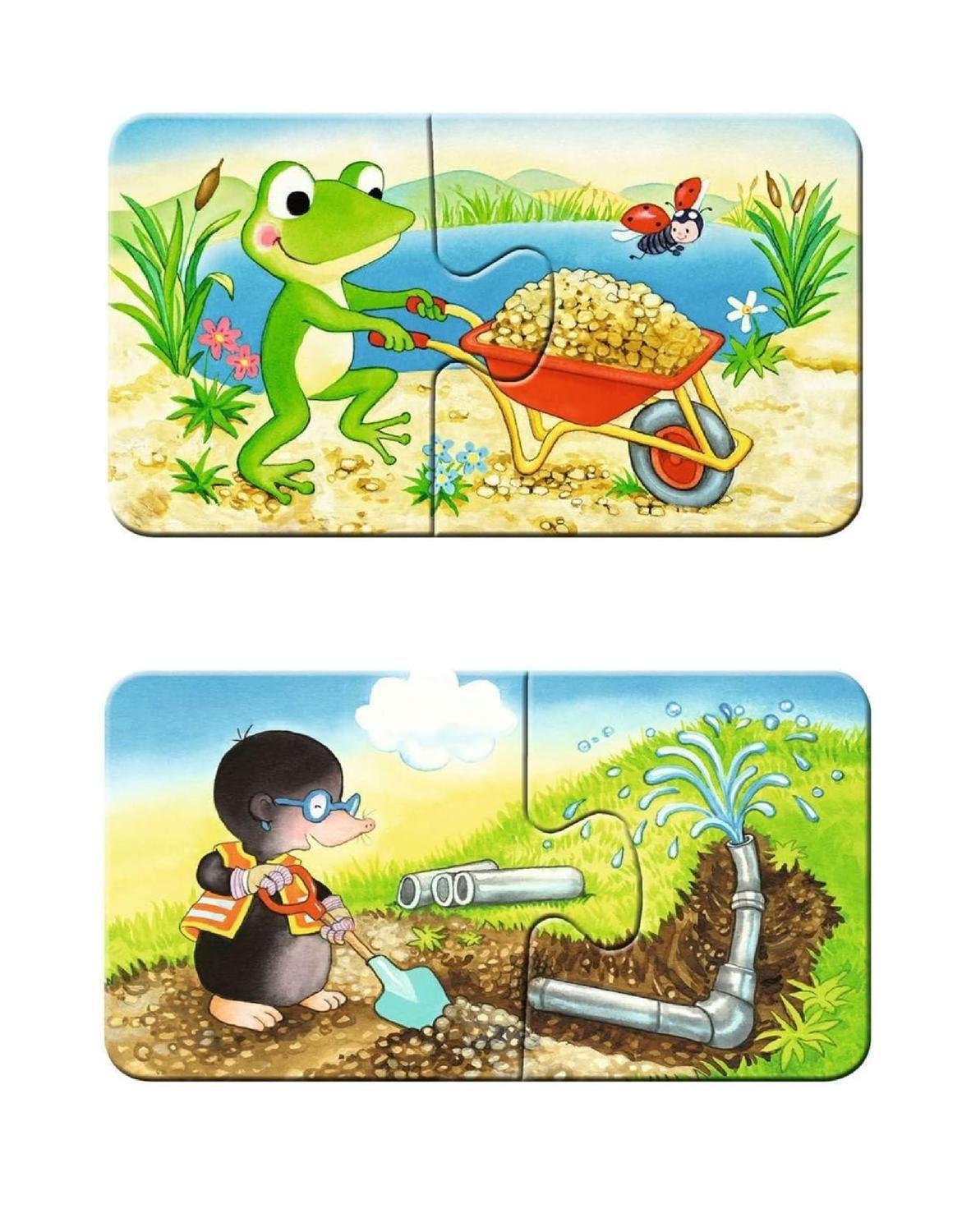 Mi primer puzzle - Animales en la construcción-2