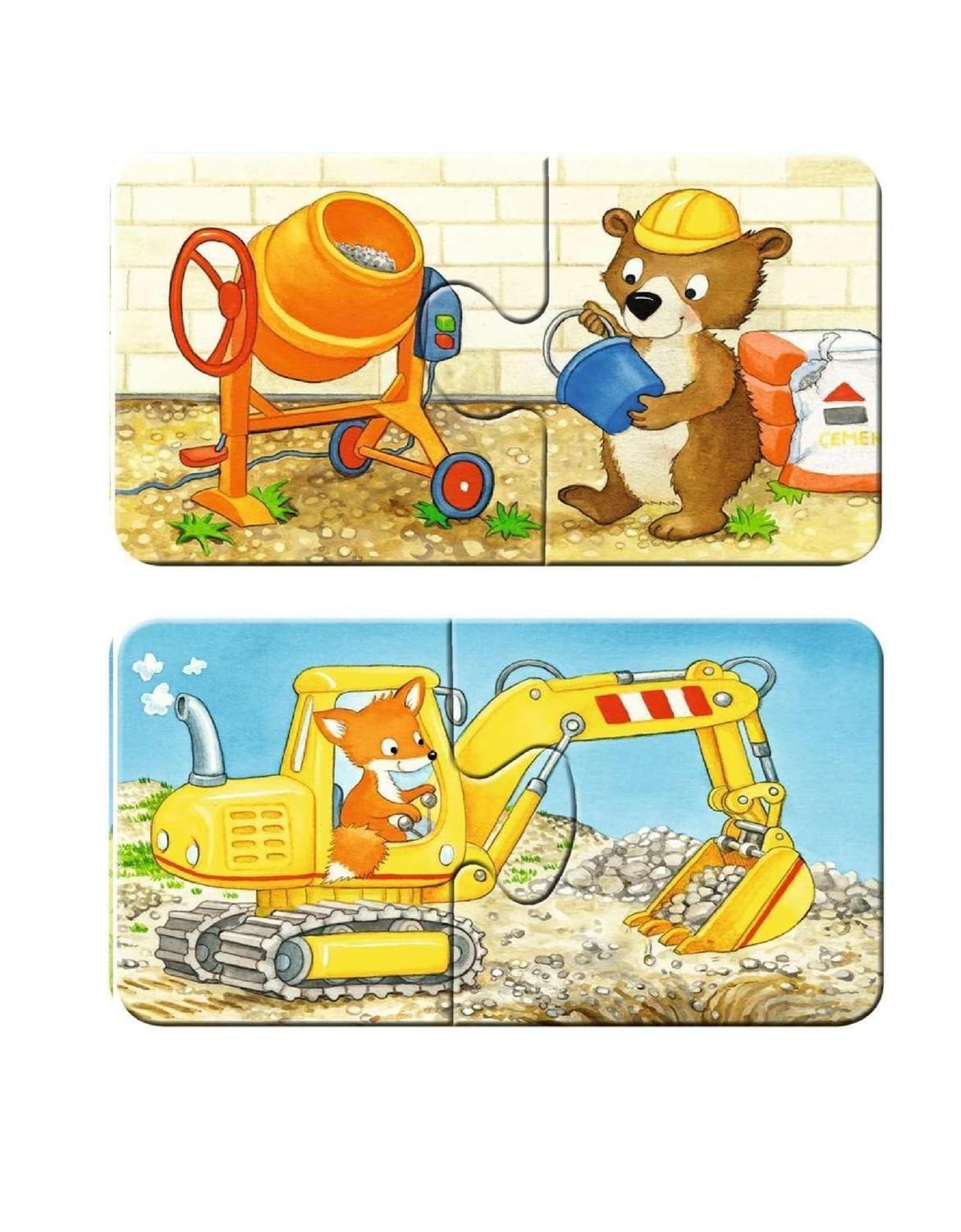 Mi primer puzzle - Animales en la construcción-4