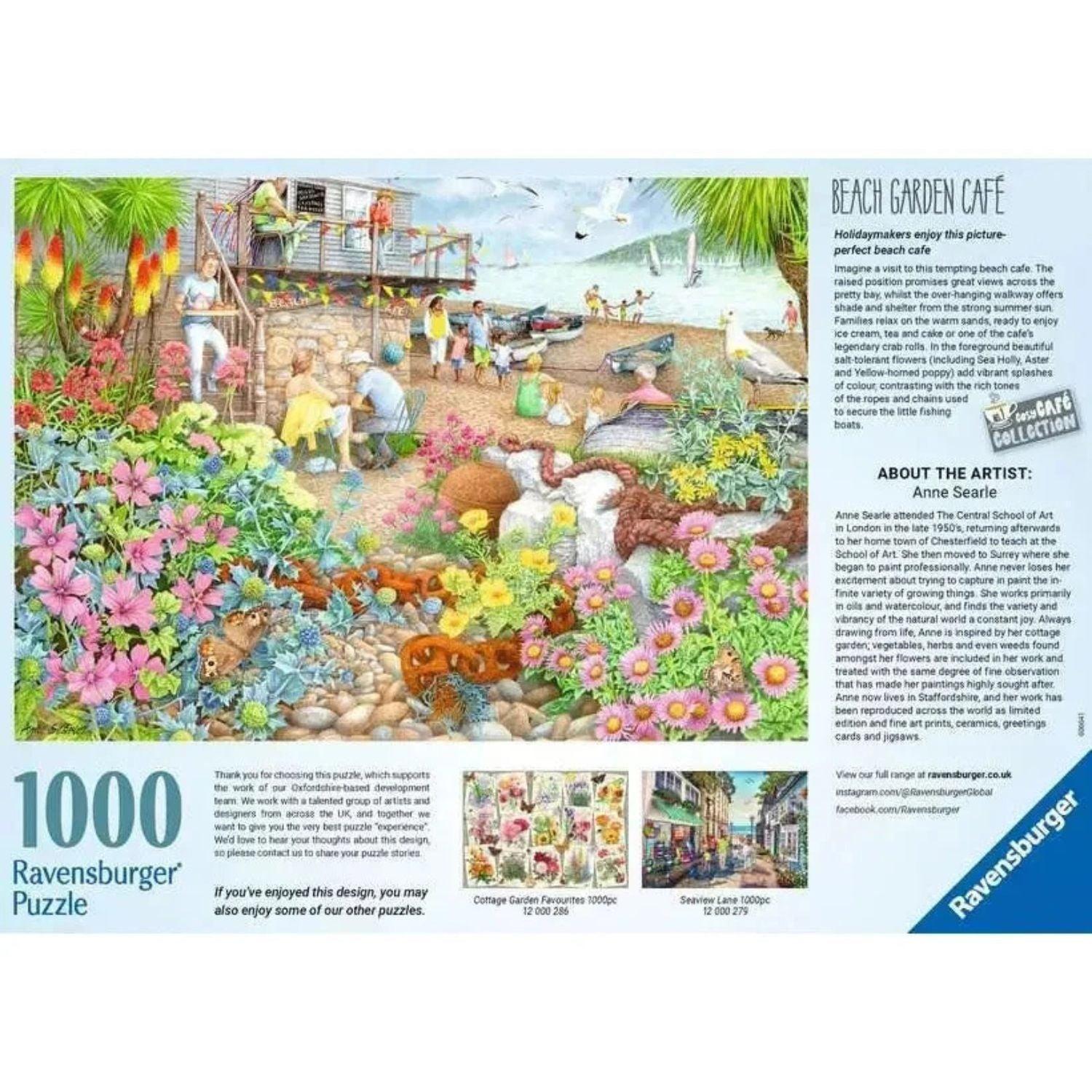 Puzzle Café Jardín en la Playa - 1000 piezas-2