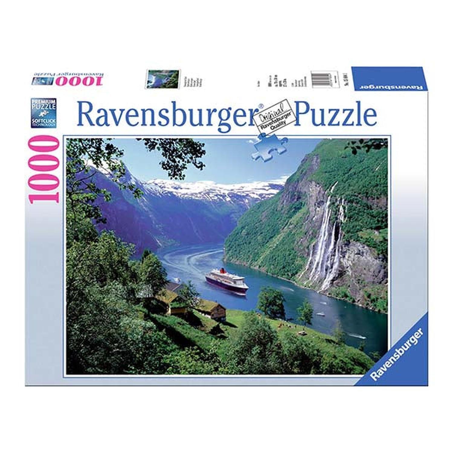 Puzzle Fiordo noruego - 1000 piezas-0