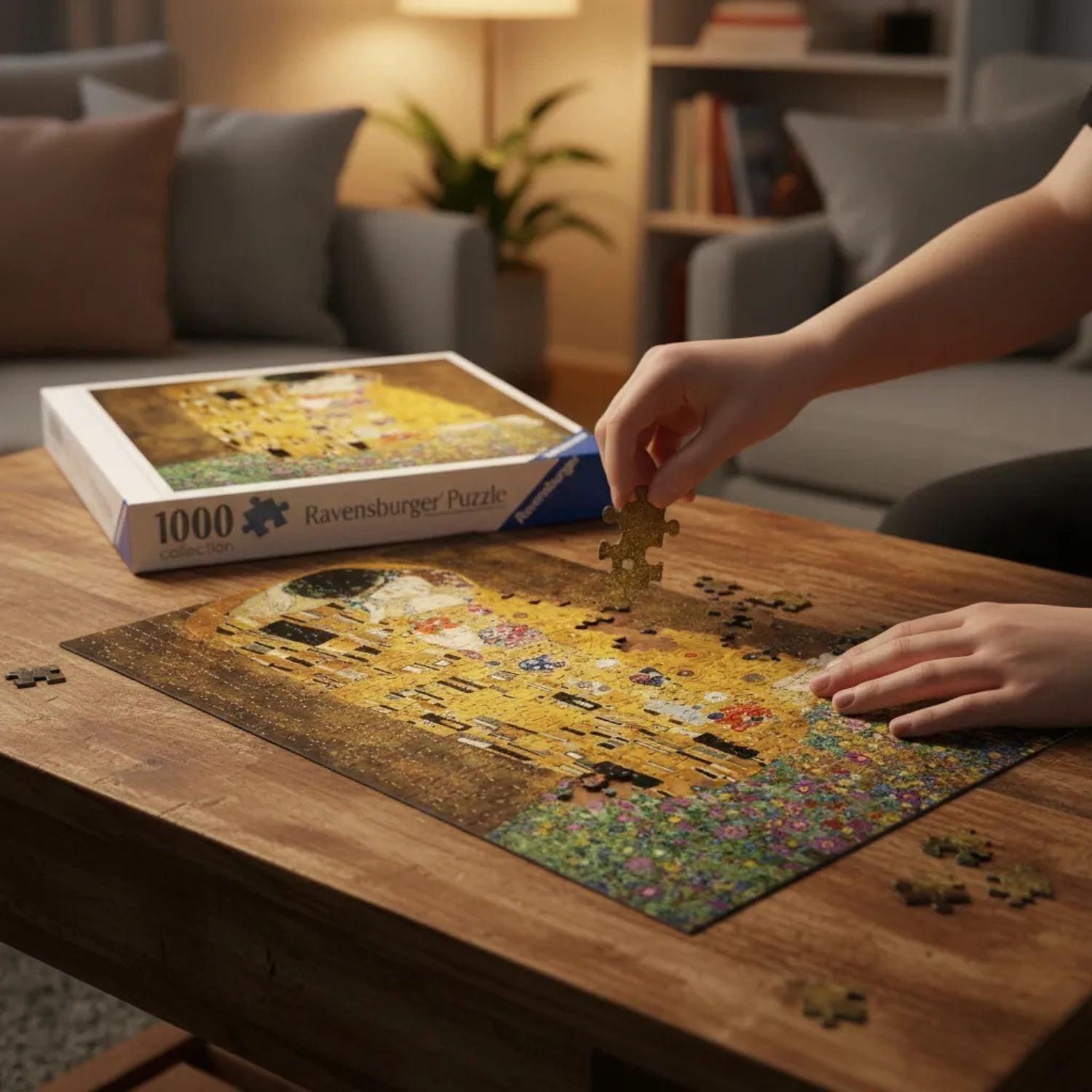 Puzzle Klimt “El Beso” – 1000 piezas-2
