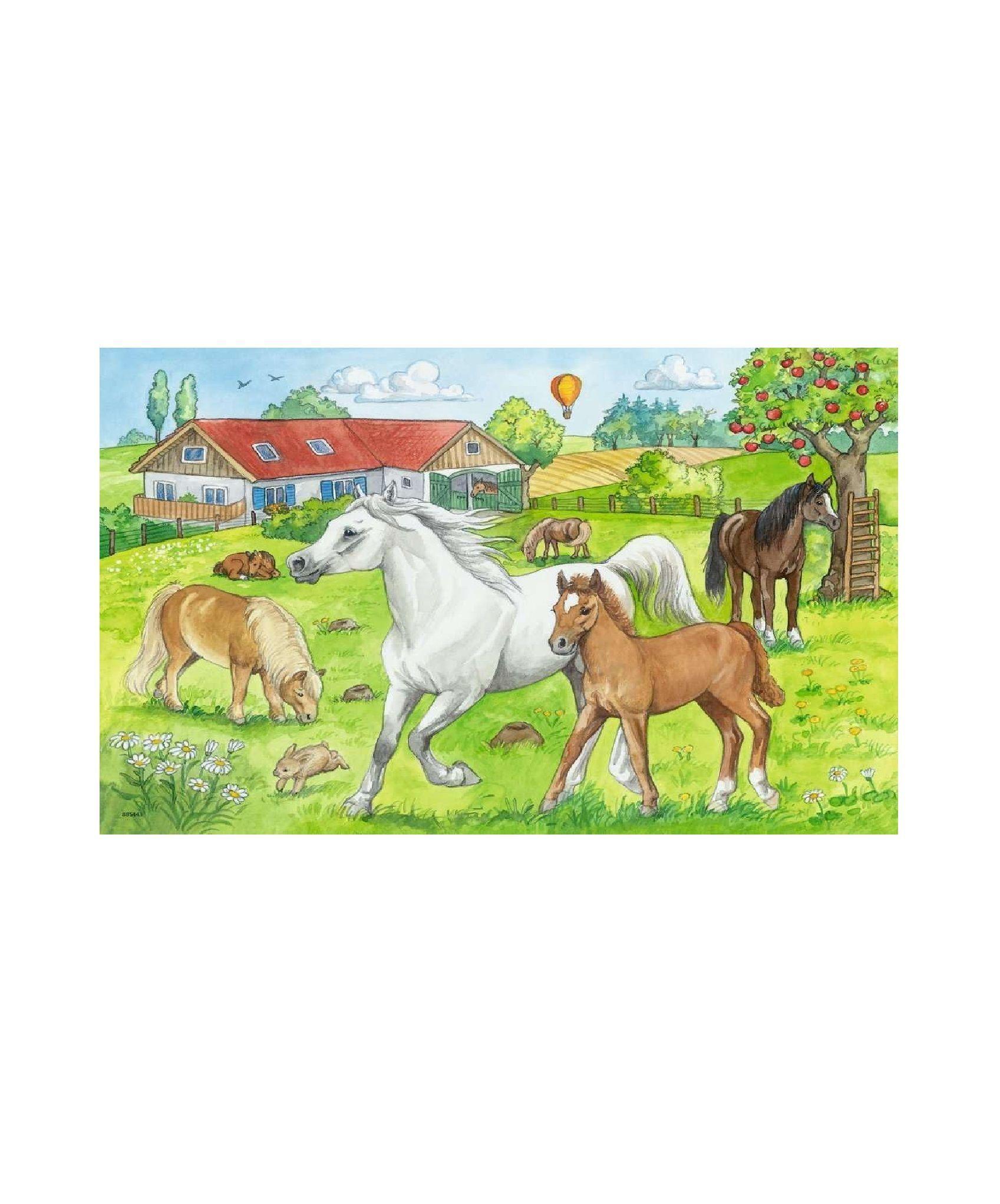 Puzzle En los establos - 2x24 piezas-2