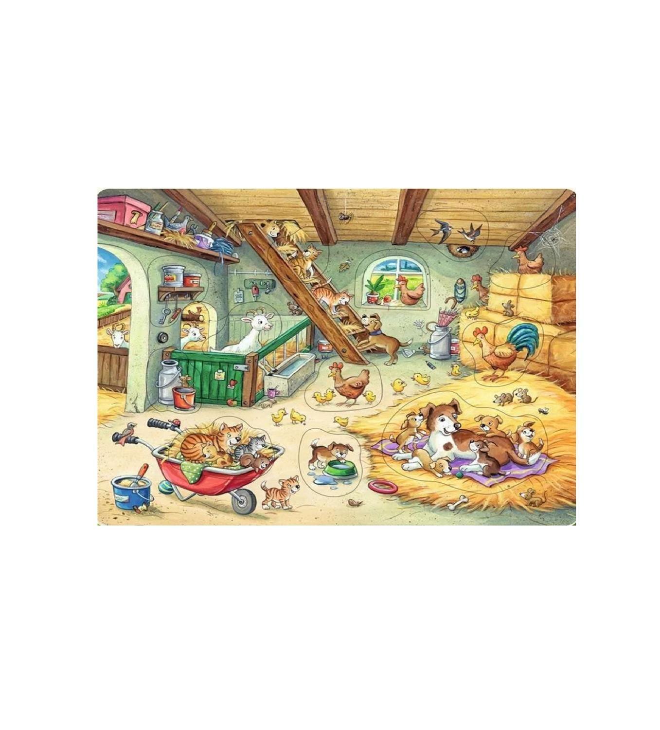 Puzzle enmarcado - La granja-1