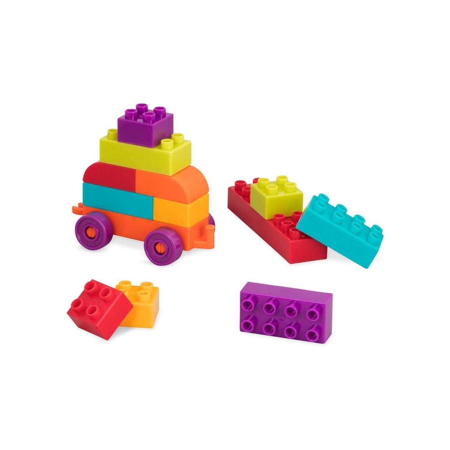 Carrito Vagón de Bloques de Construcción Locbloc-3