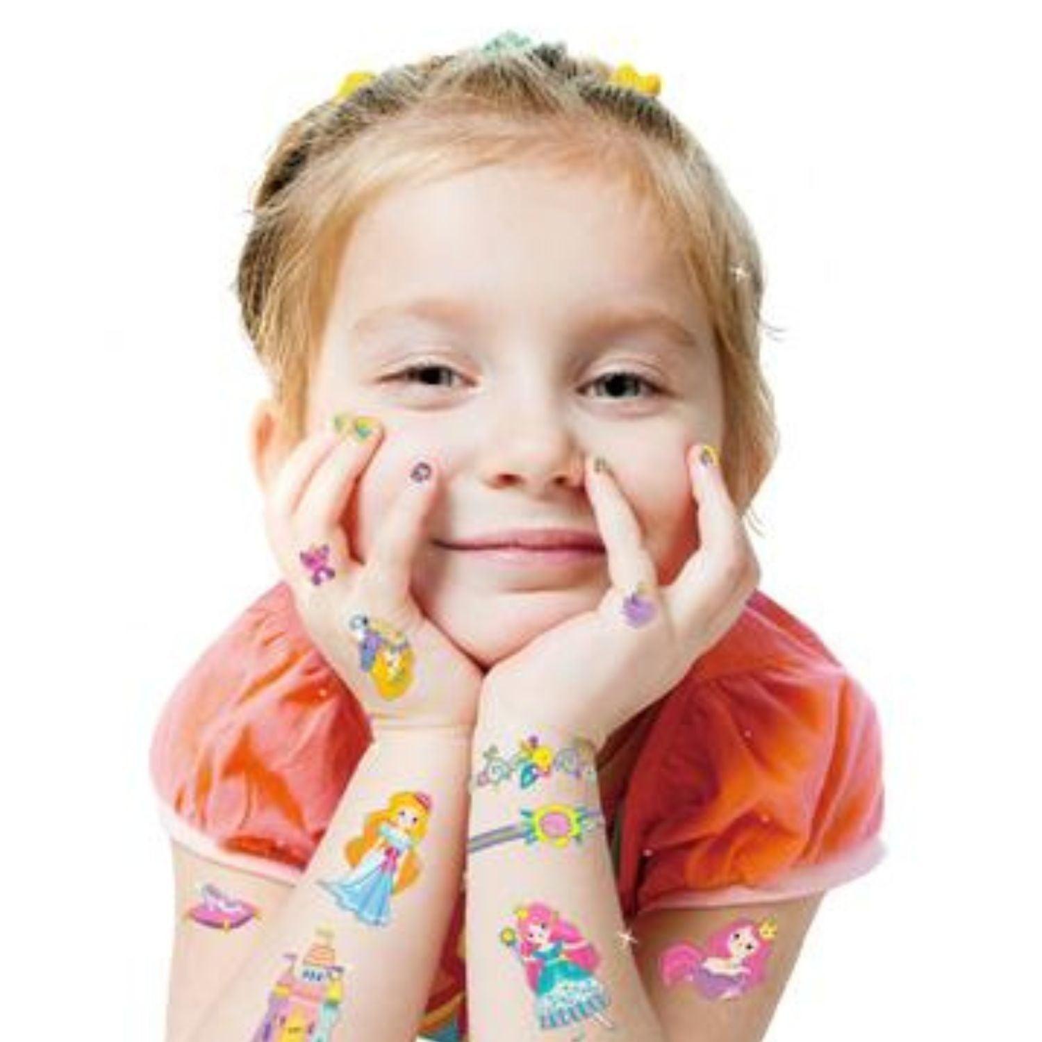 Set de Stickers para Uñas y Tatuajes Temporales - Princesas-2