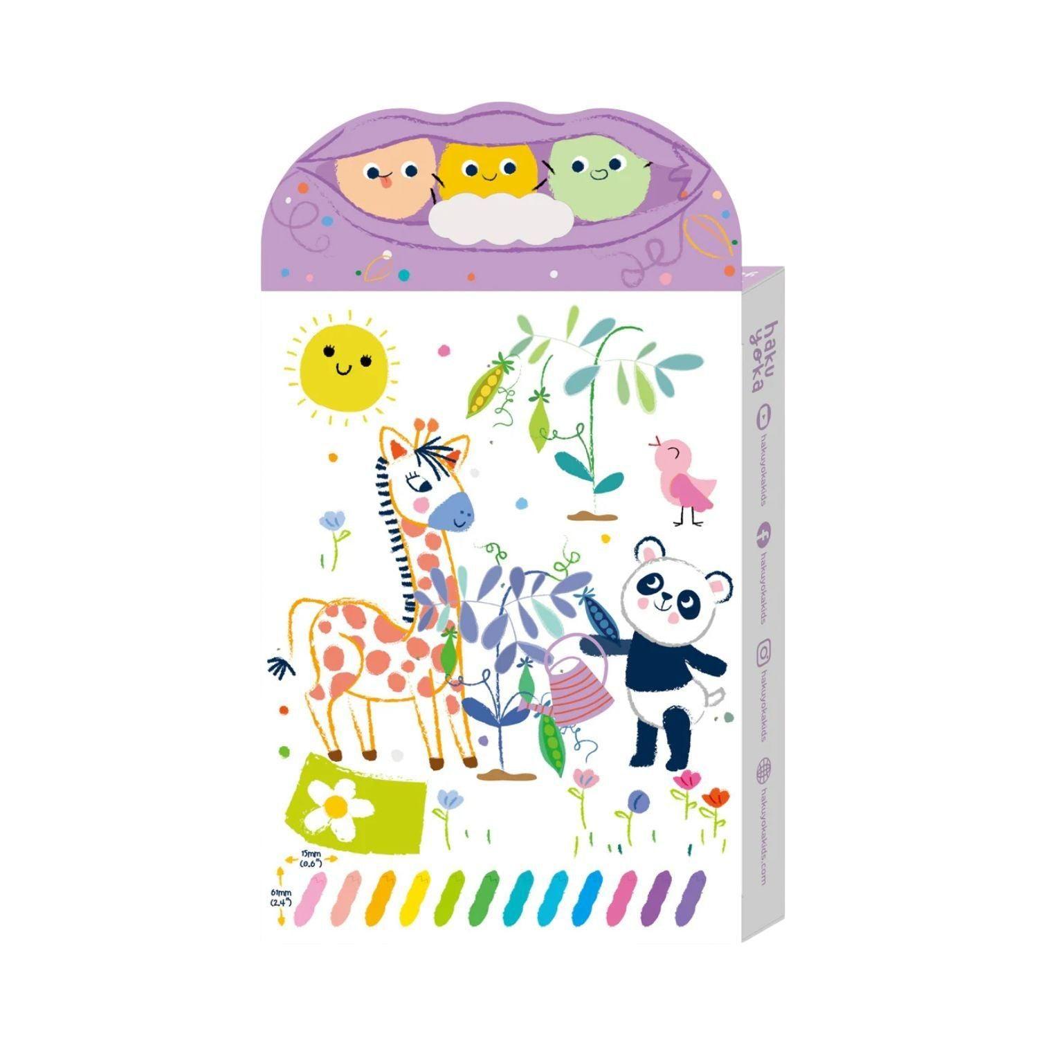 Crayones Happy Pea Pod · 12 Colores Pastel-2