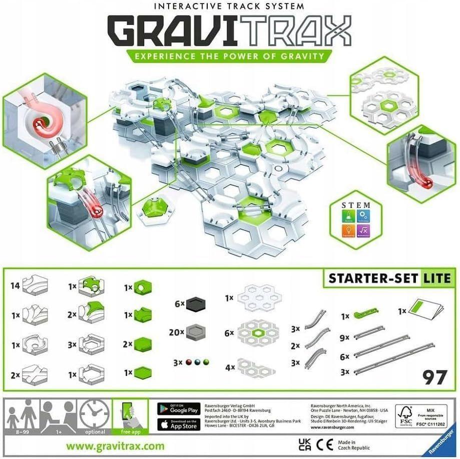 Gravitrax Starter Kit Set básico de punto de partida versión LITE 97 piezas-3