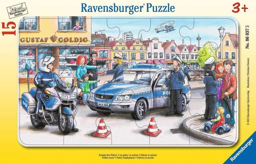 Puzzle enmarcado - La policía-1