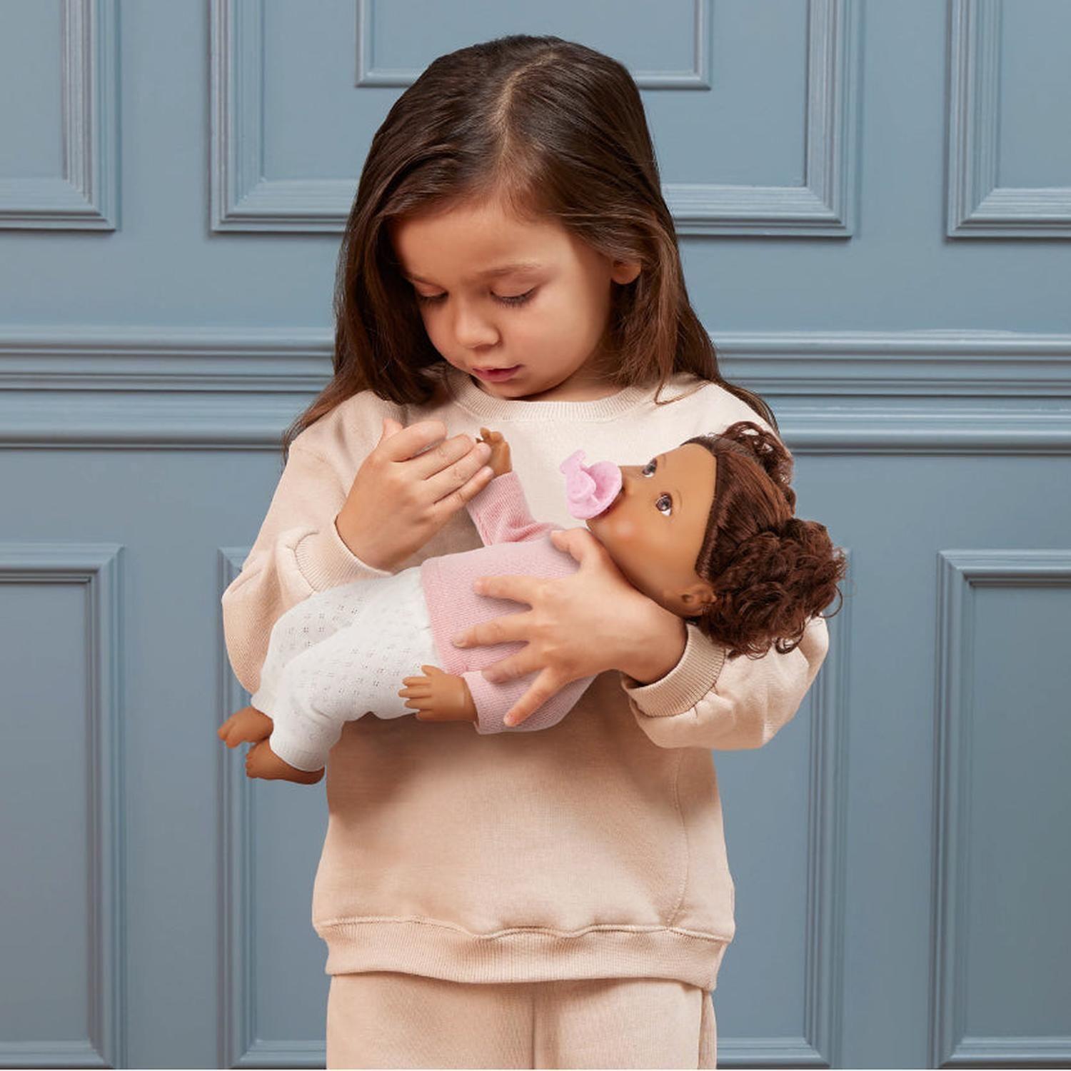 Muñeca LullaBaby - Morena Top Rosado-2