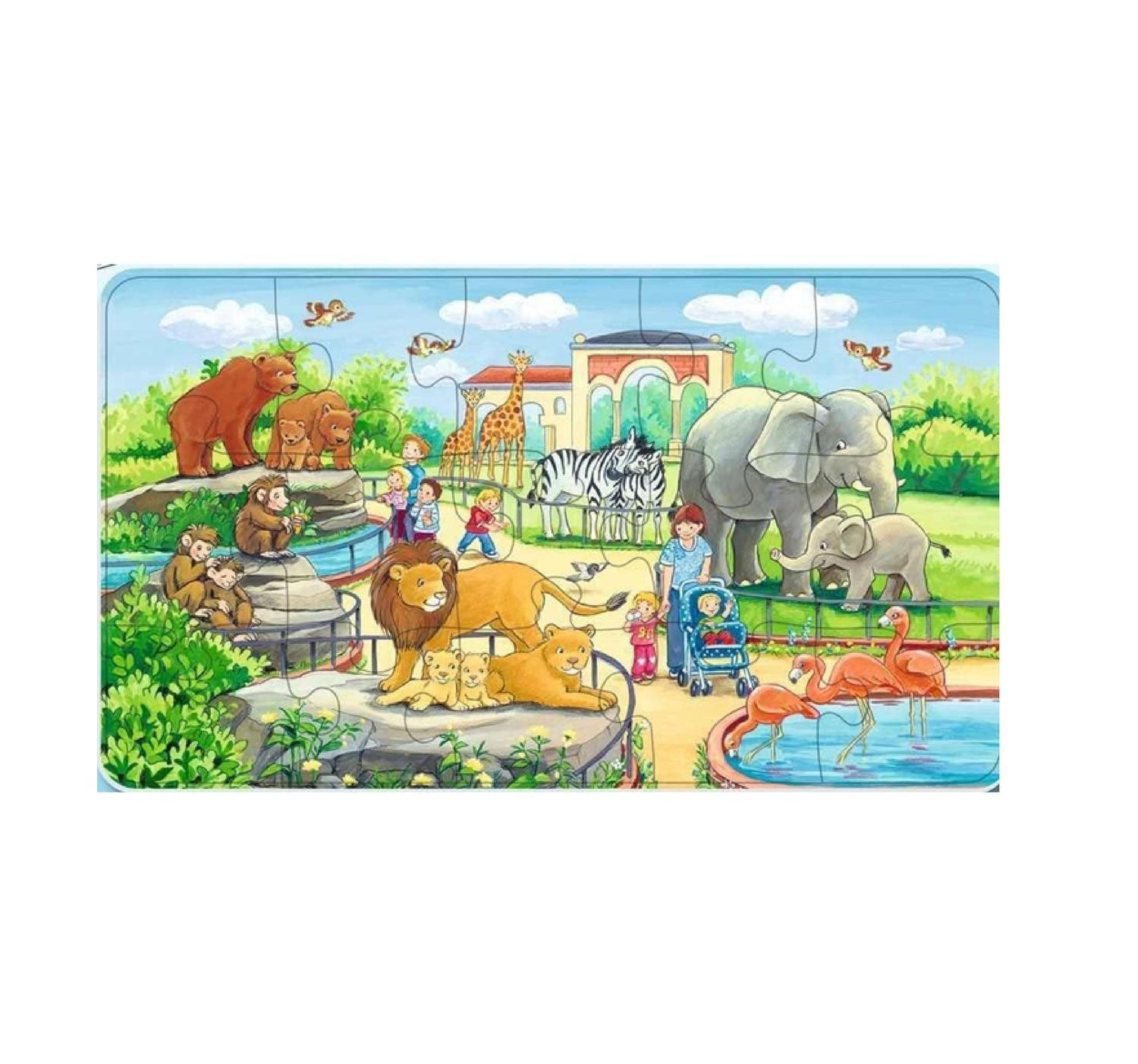 Puzzle enmarcado - Paseo al zoológico-2