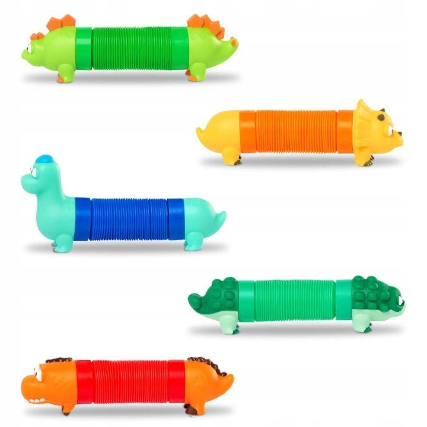 Set sensorial de tubos temáticos de dinosaurios (Mix & Match)-4