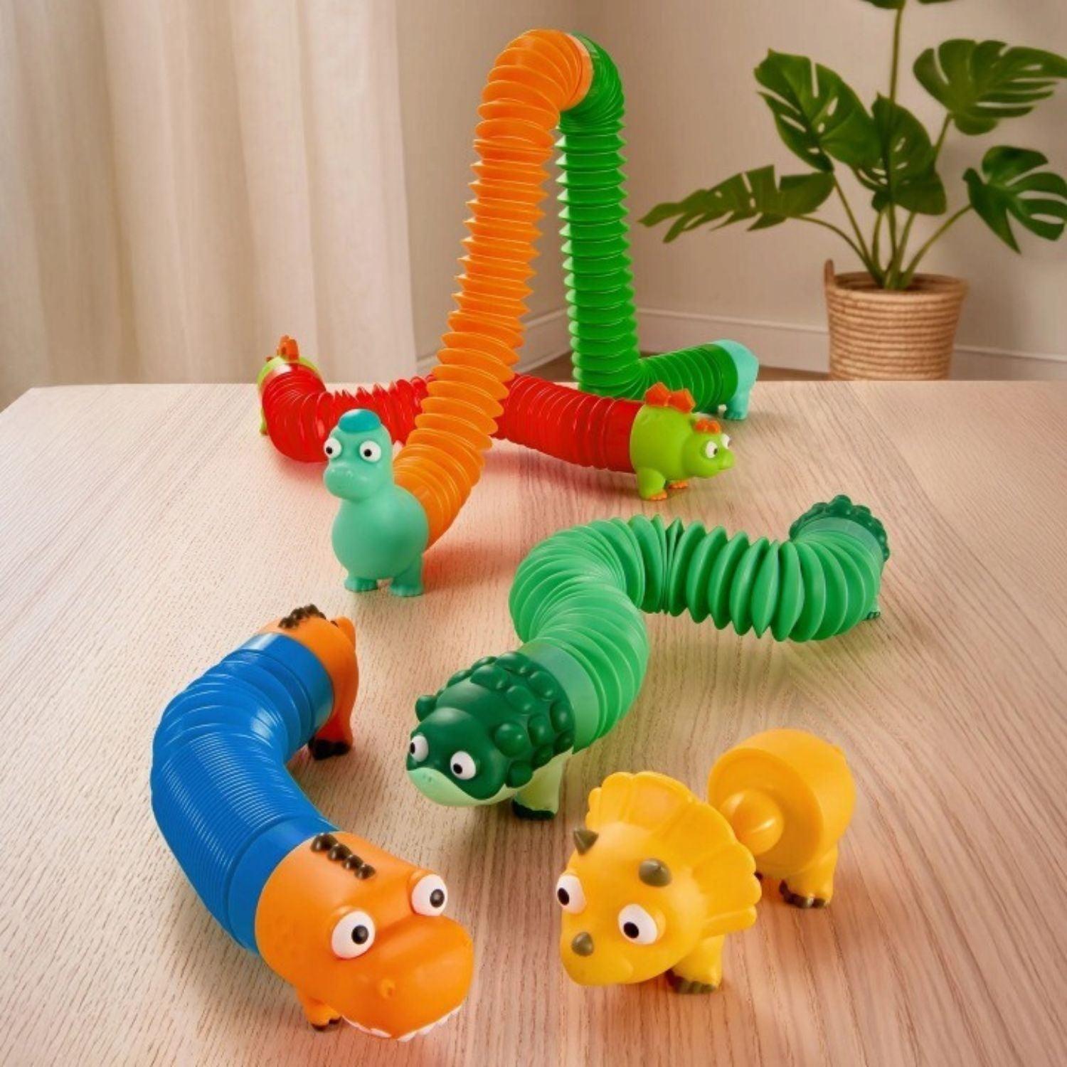 Set sensorial de tubos temáticos de dinosaurios (Mix & Match)-6