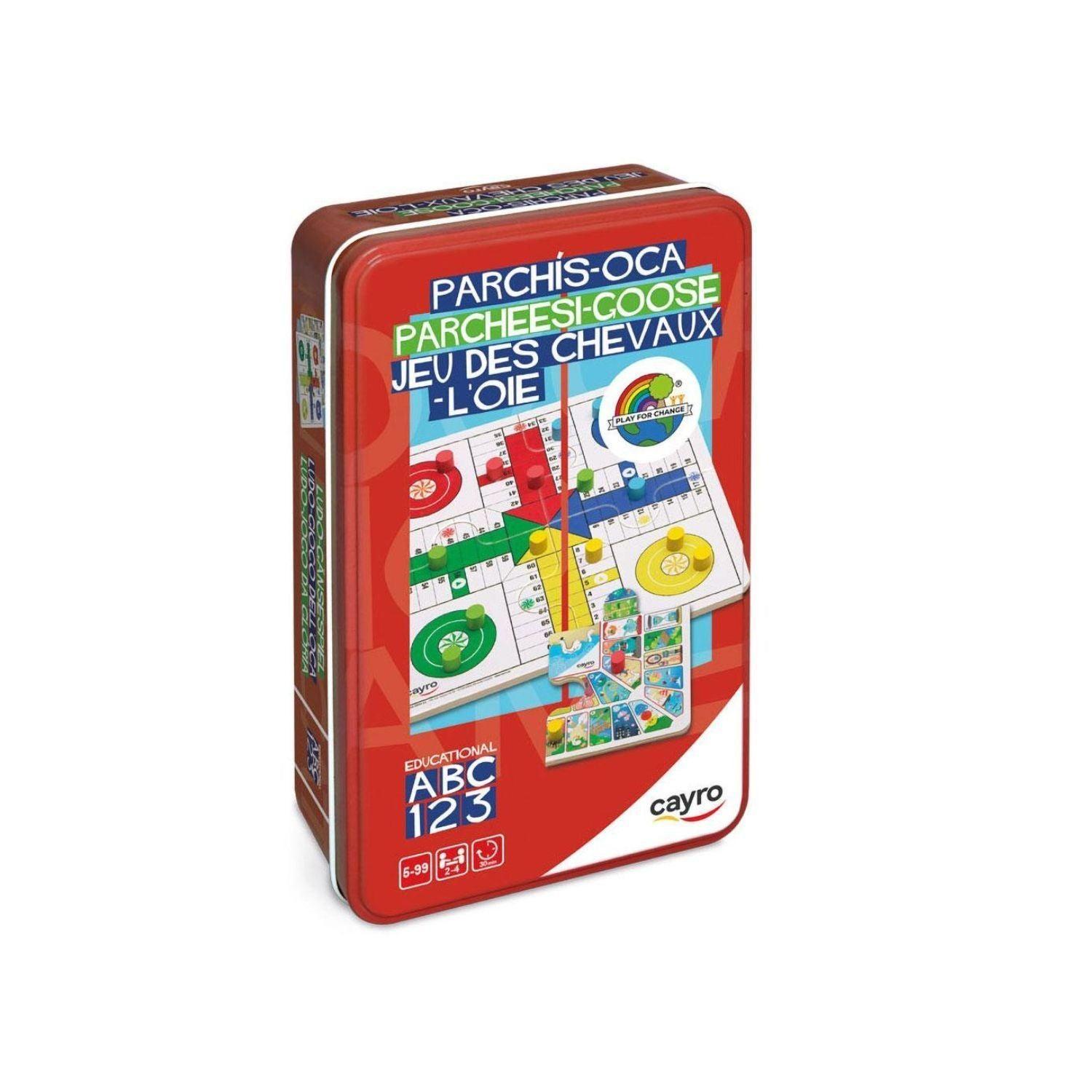 Juego Ludo-Oca Metal Box Viajes-0