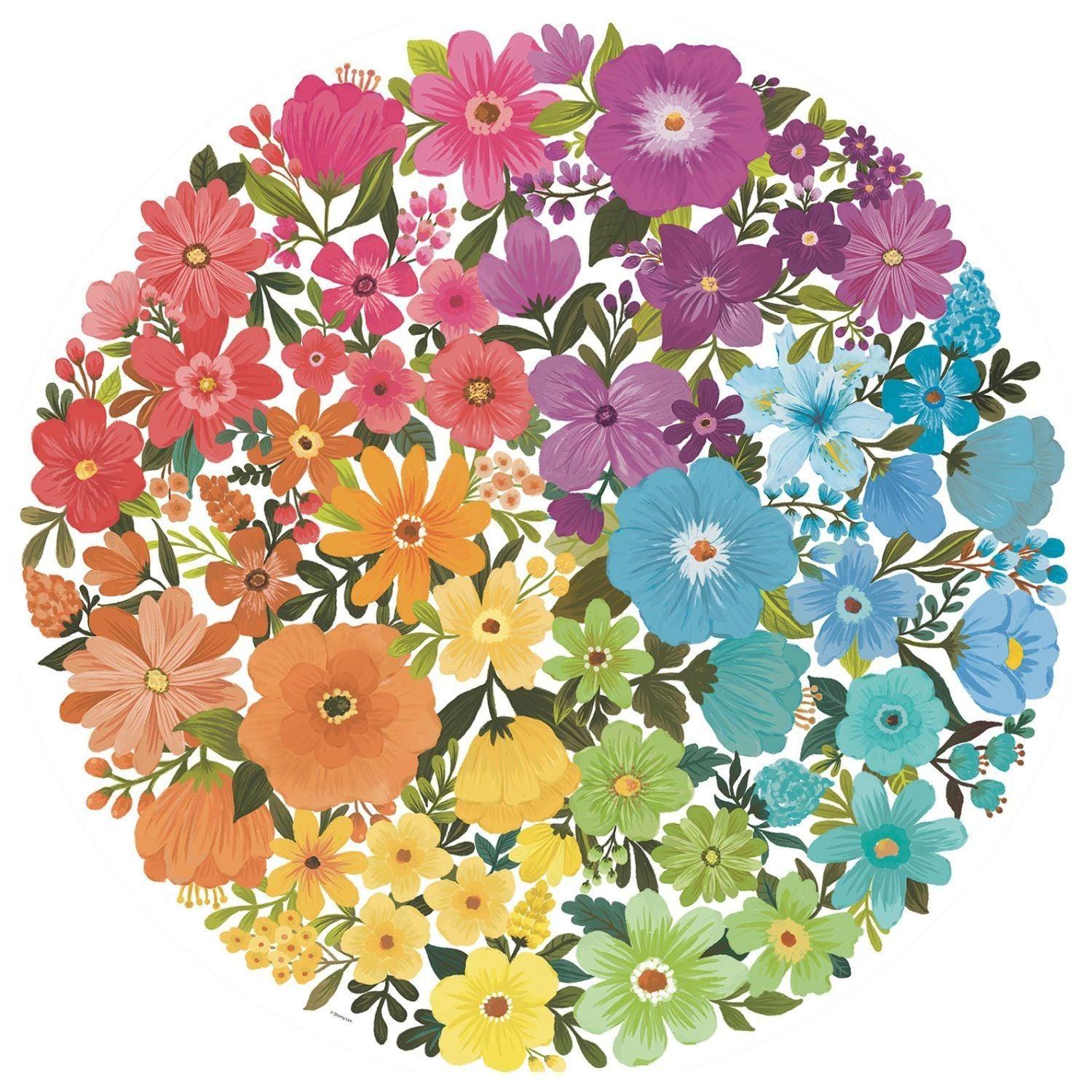 Puzzle 500 Piezas Círculo de Flores-1