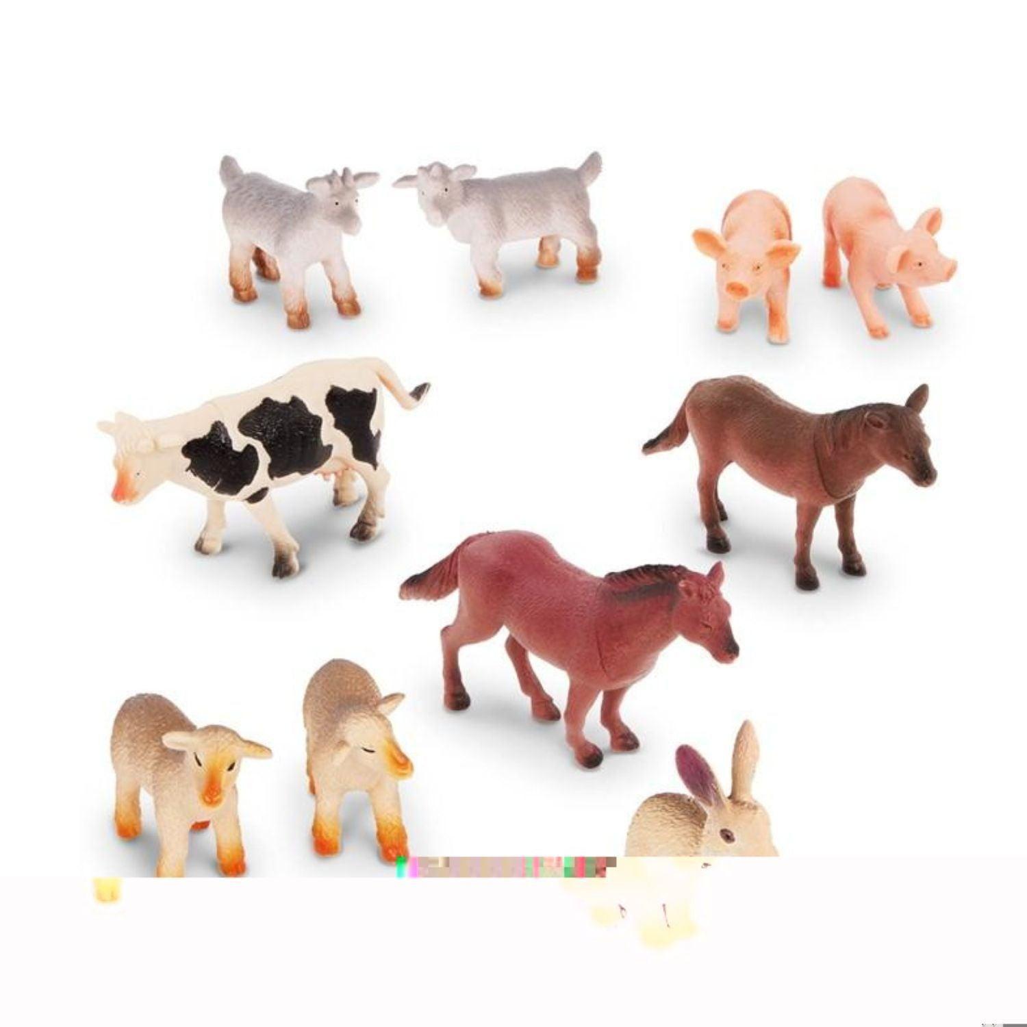 Set Animales De La Granja - 10 piezas-1