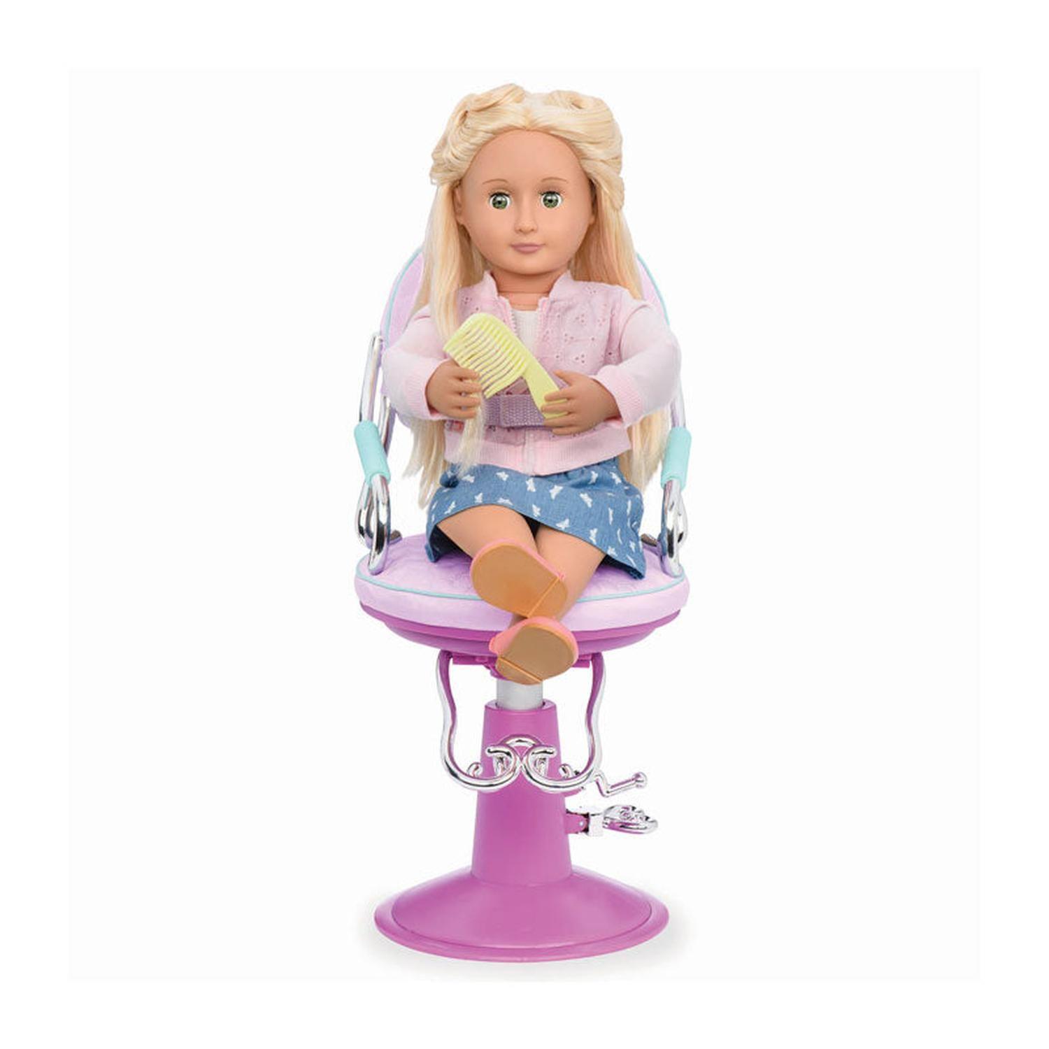 Sillón de peluquería lila-0