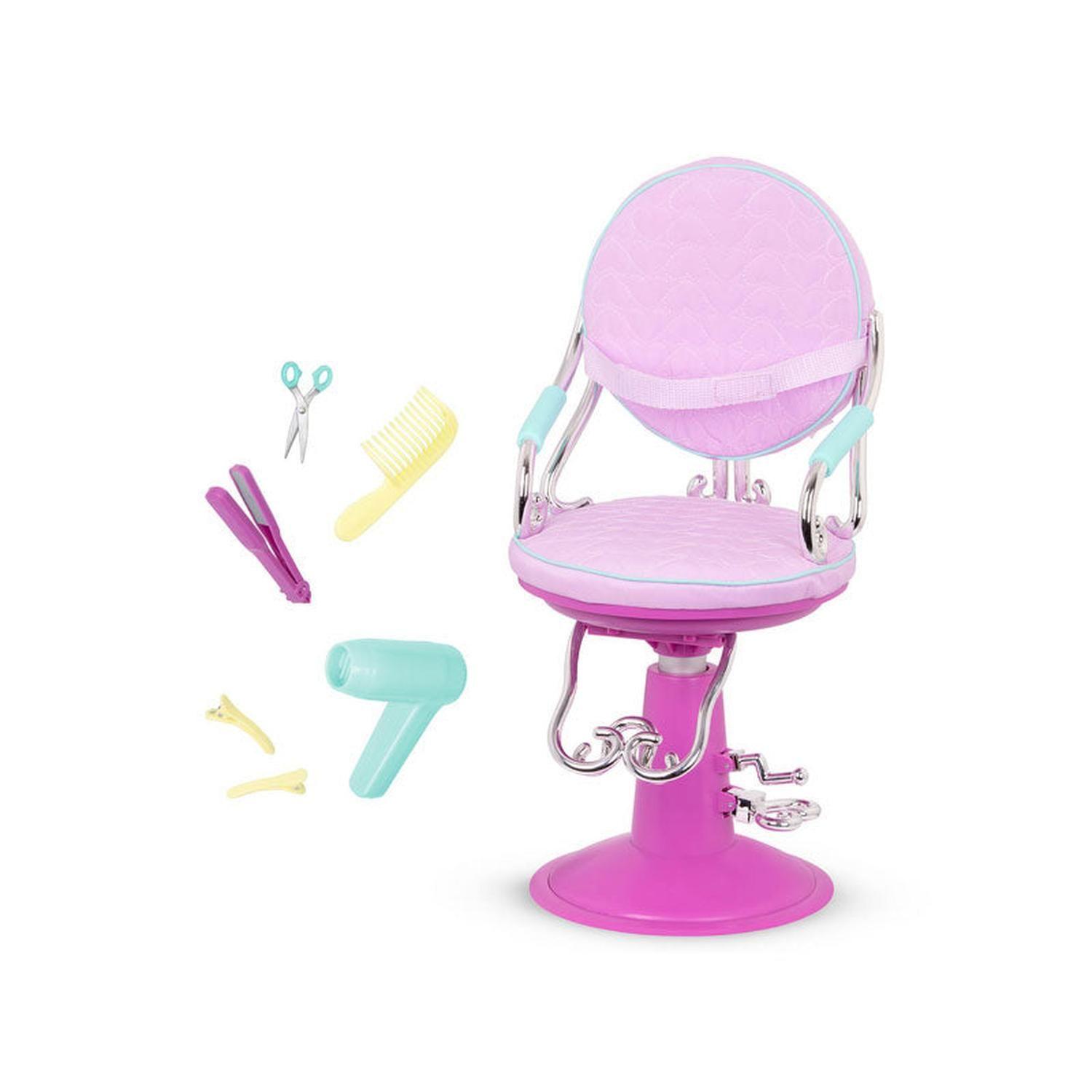 Sillón de peluquería lila-2