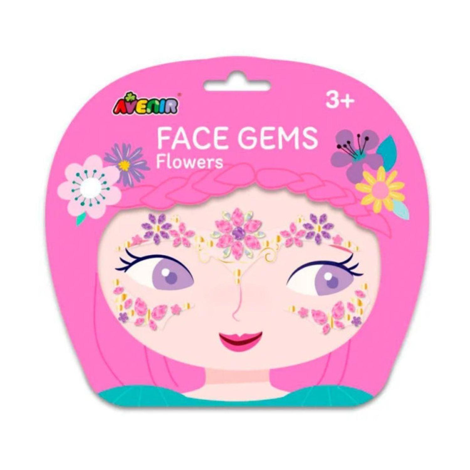 Set de Gemas Faciales - Flores-0