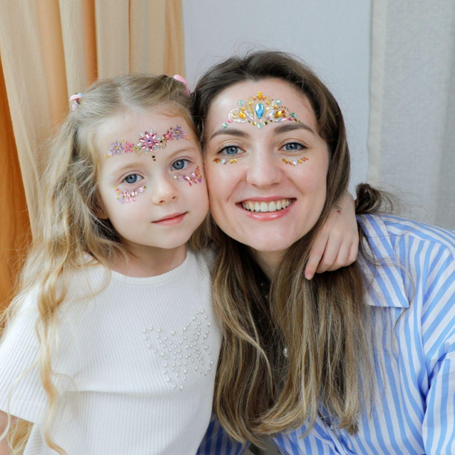 Set de Gemas Faciales - Flores-2