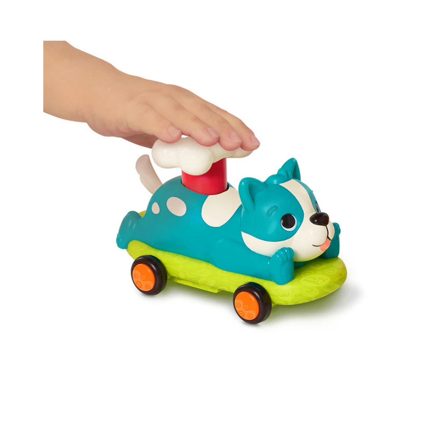 Auto de empuje con mascota-2