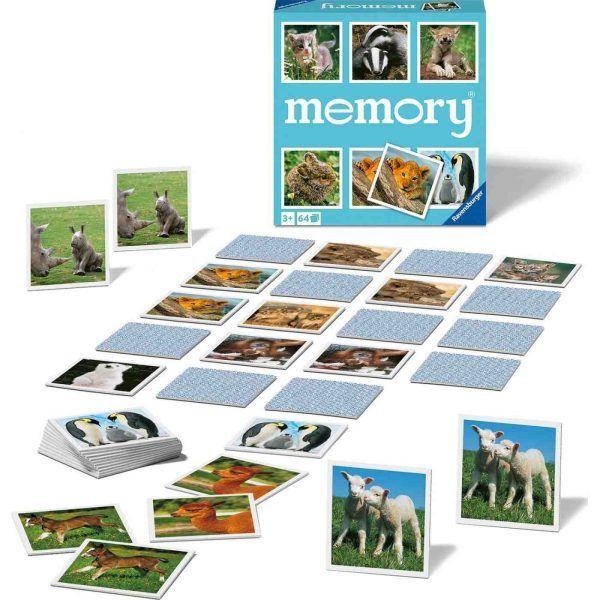 Juego Memoria animales bebés-0