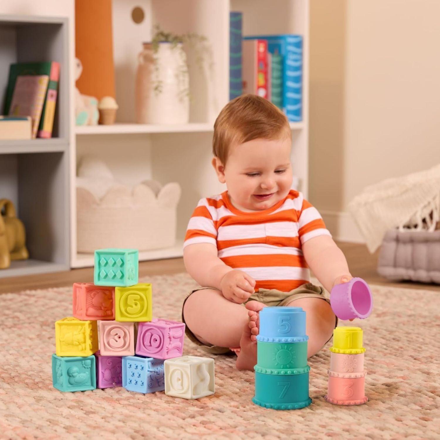 Set De Vasos Y Cubos Apilables - Stackin Squishies-2