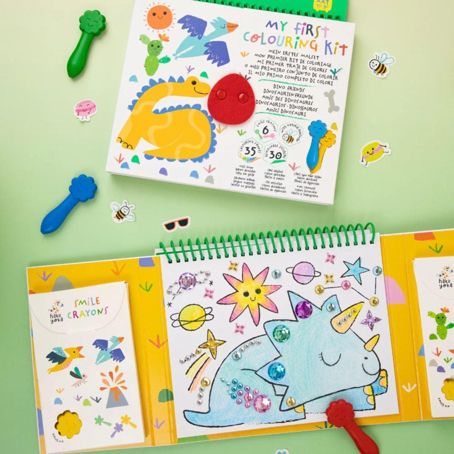 Mi Primer Kit para Colorear · Amigos Dinos-2