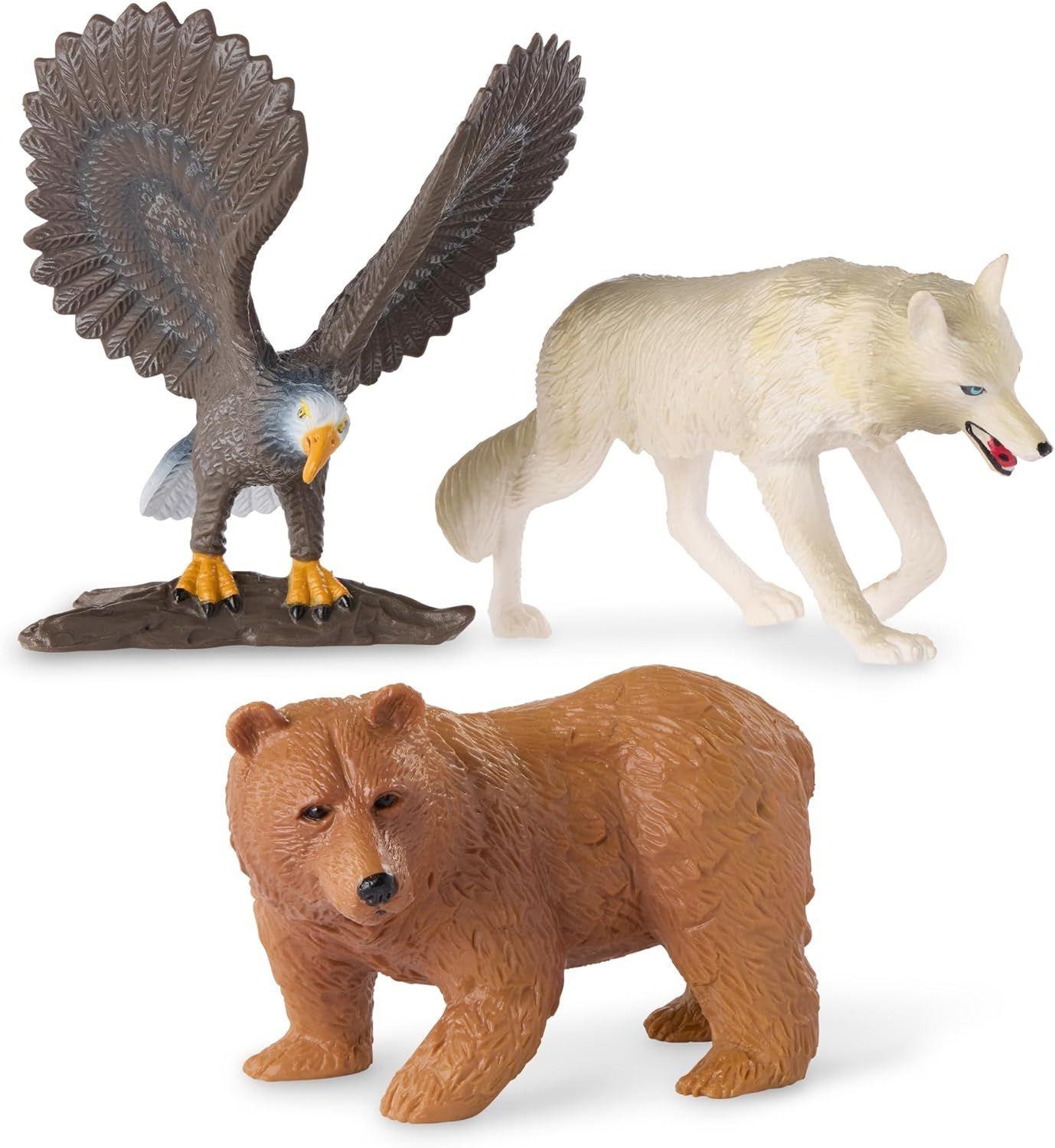 Animales del bosque: Lobo, águila y oso-2
