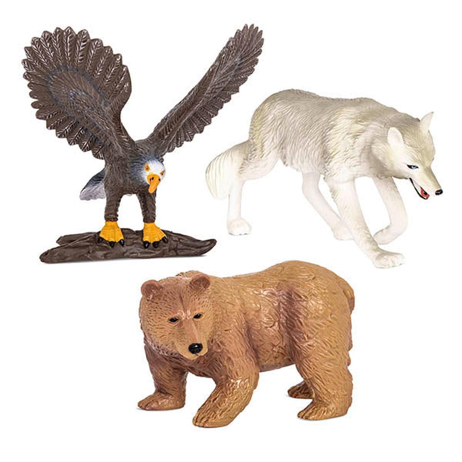 Animales del bosque: Lobo, águila y oso-0