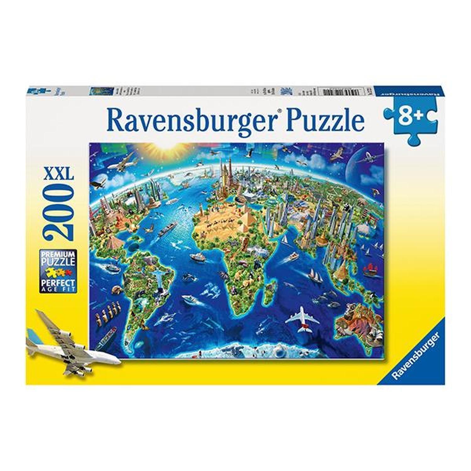 Puzzle XXL Monumentos del mundo - 200 piezas-0