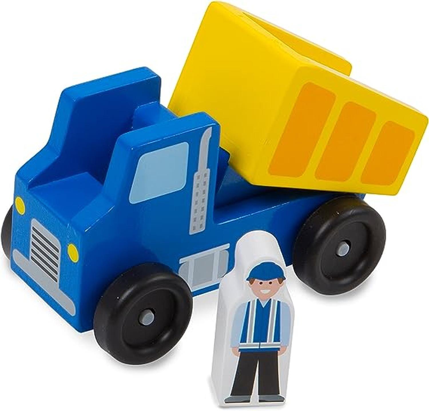 Set de Vehículos de Construcción de Madera – 3 Camiones y Accesorios-3