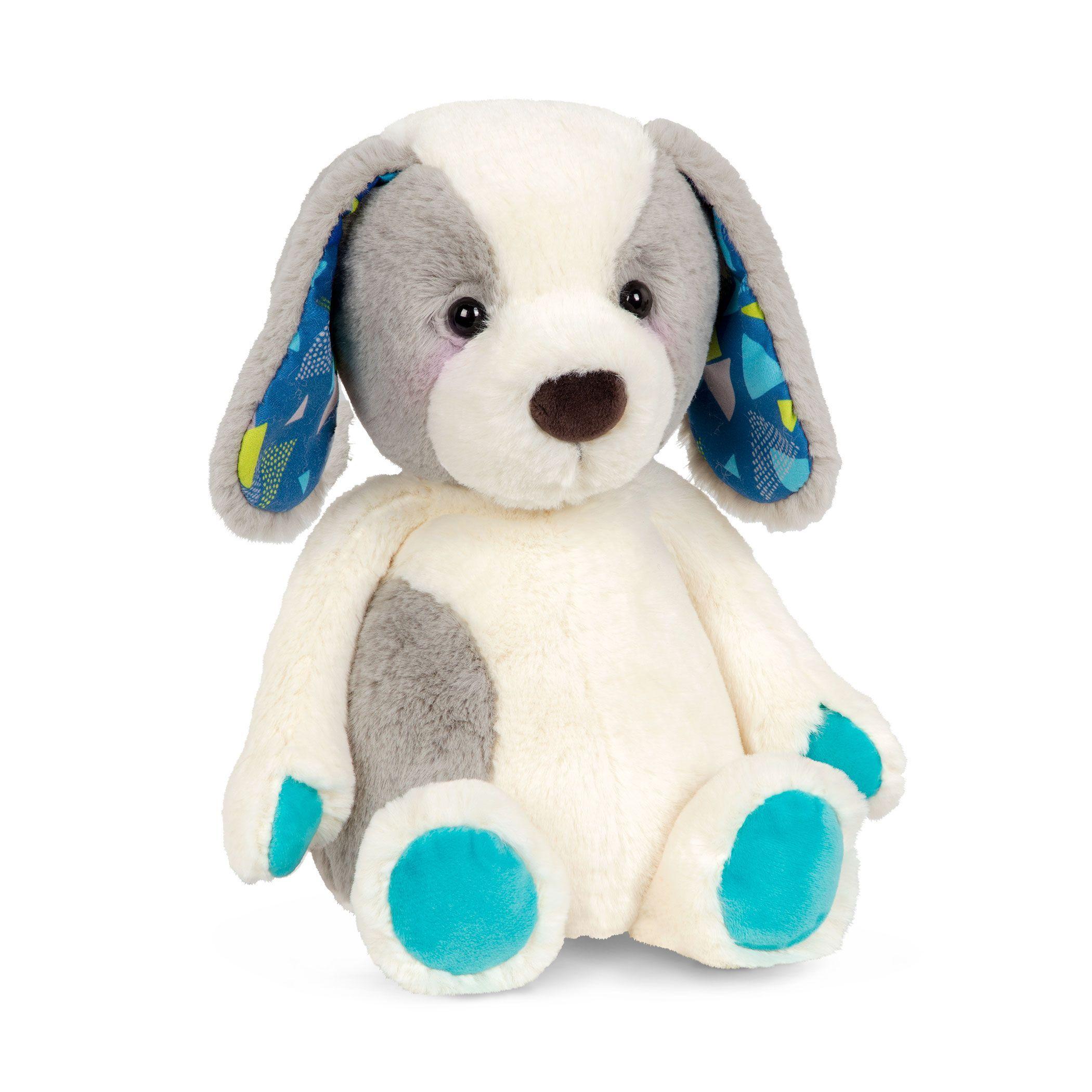 Peluche perro - Blanco y gris-2