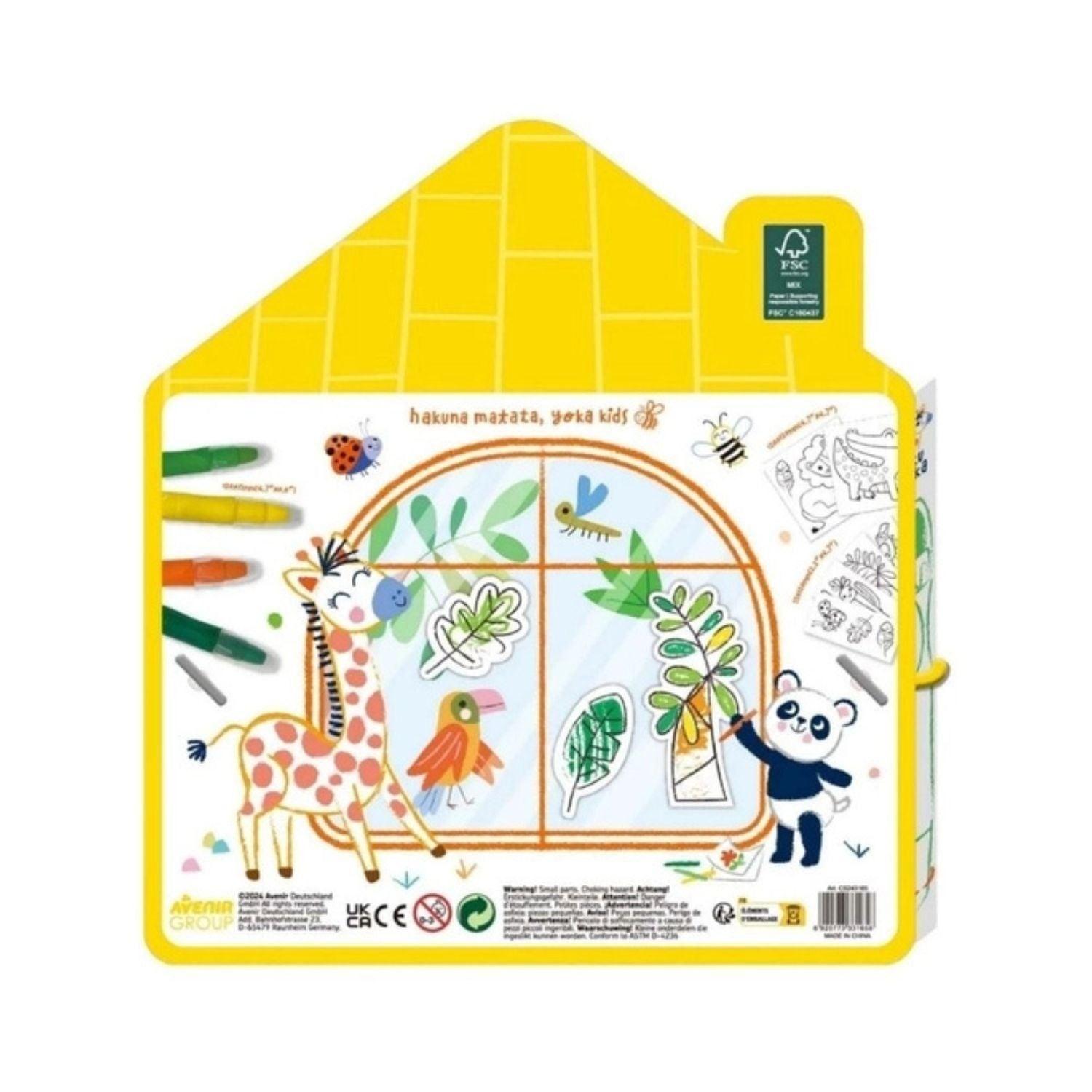 Kit para Colorear en la Ventana - Jungla-2