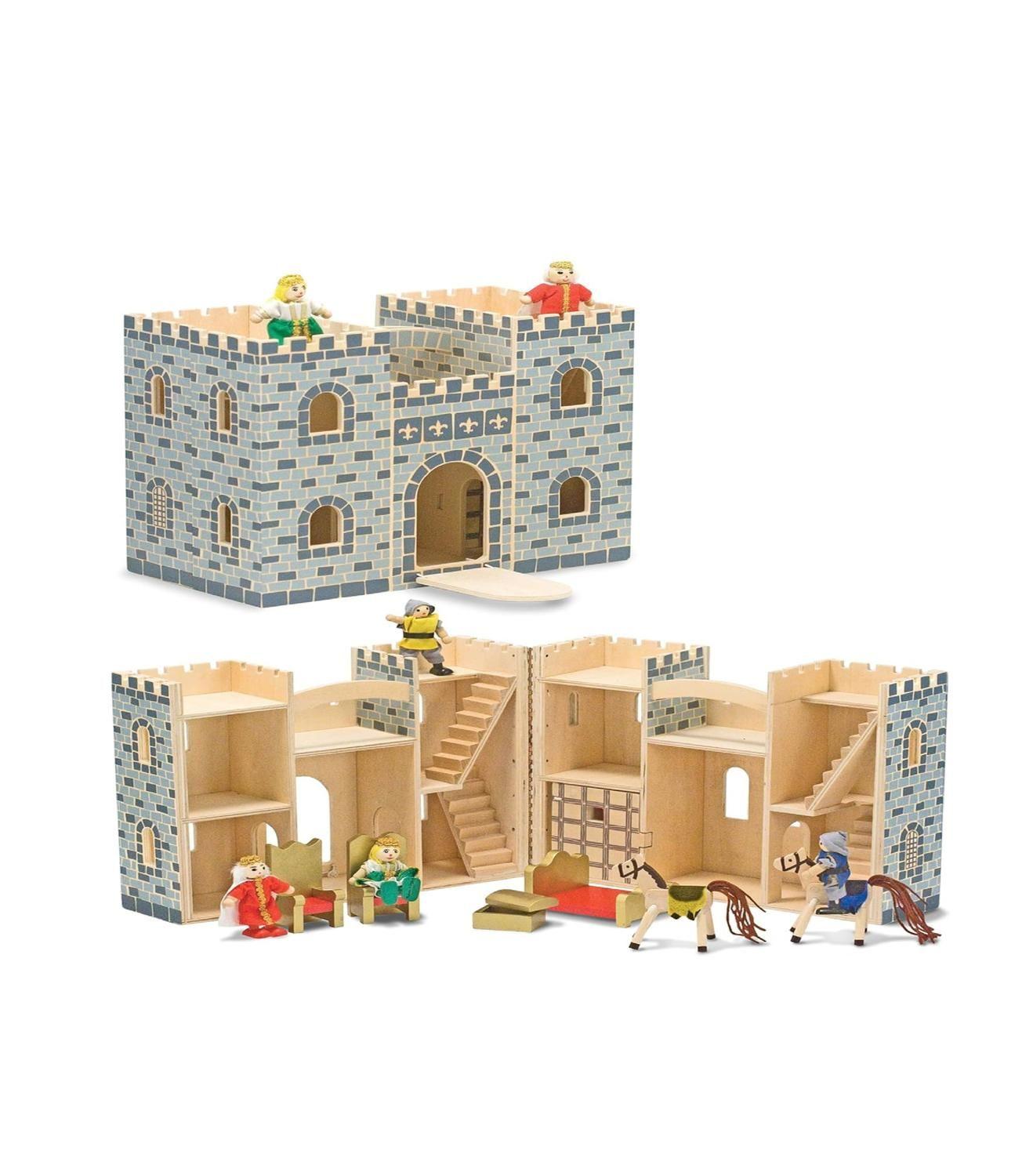 Castillo de madera gris-1