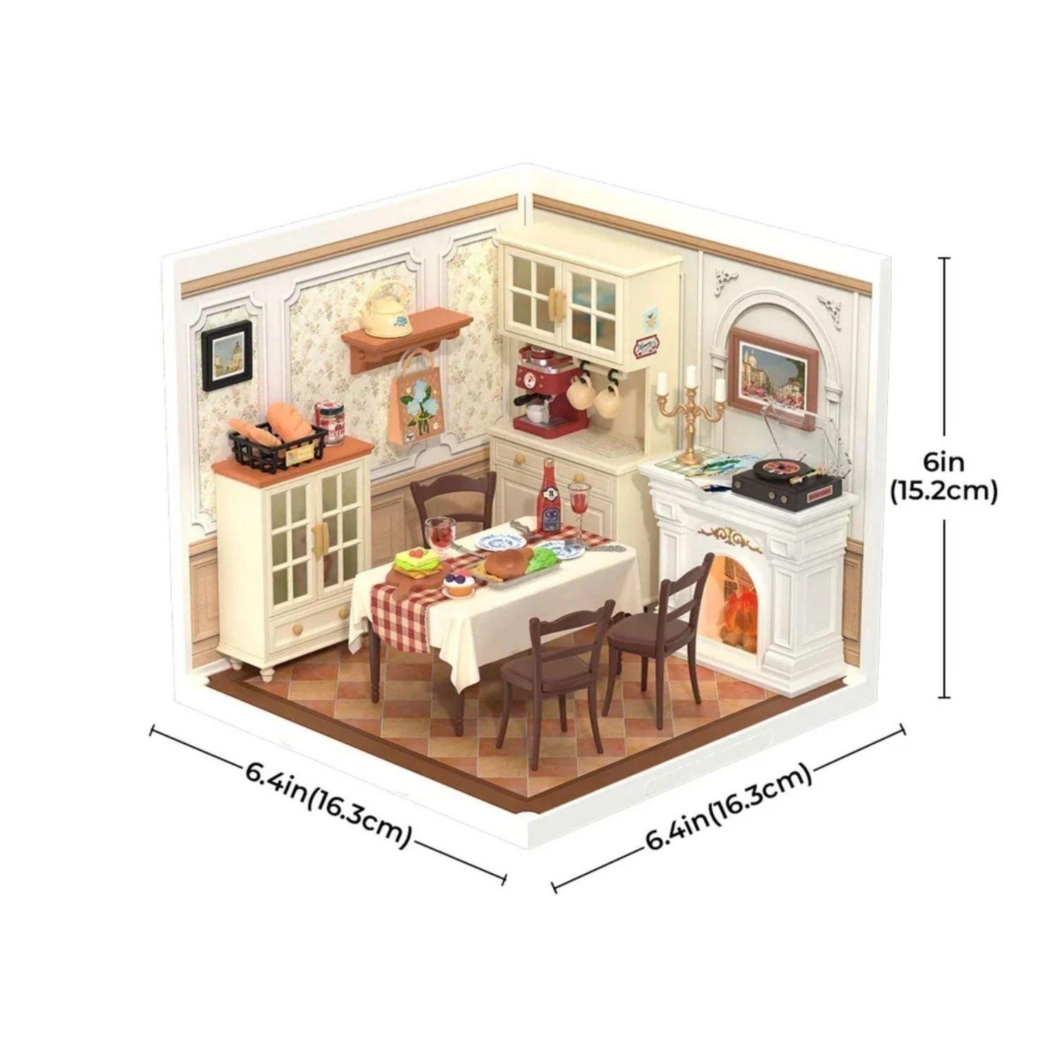 Kit Para Armar Comedor Familiar En Miniatura-2