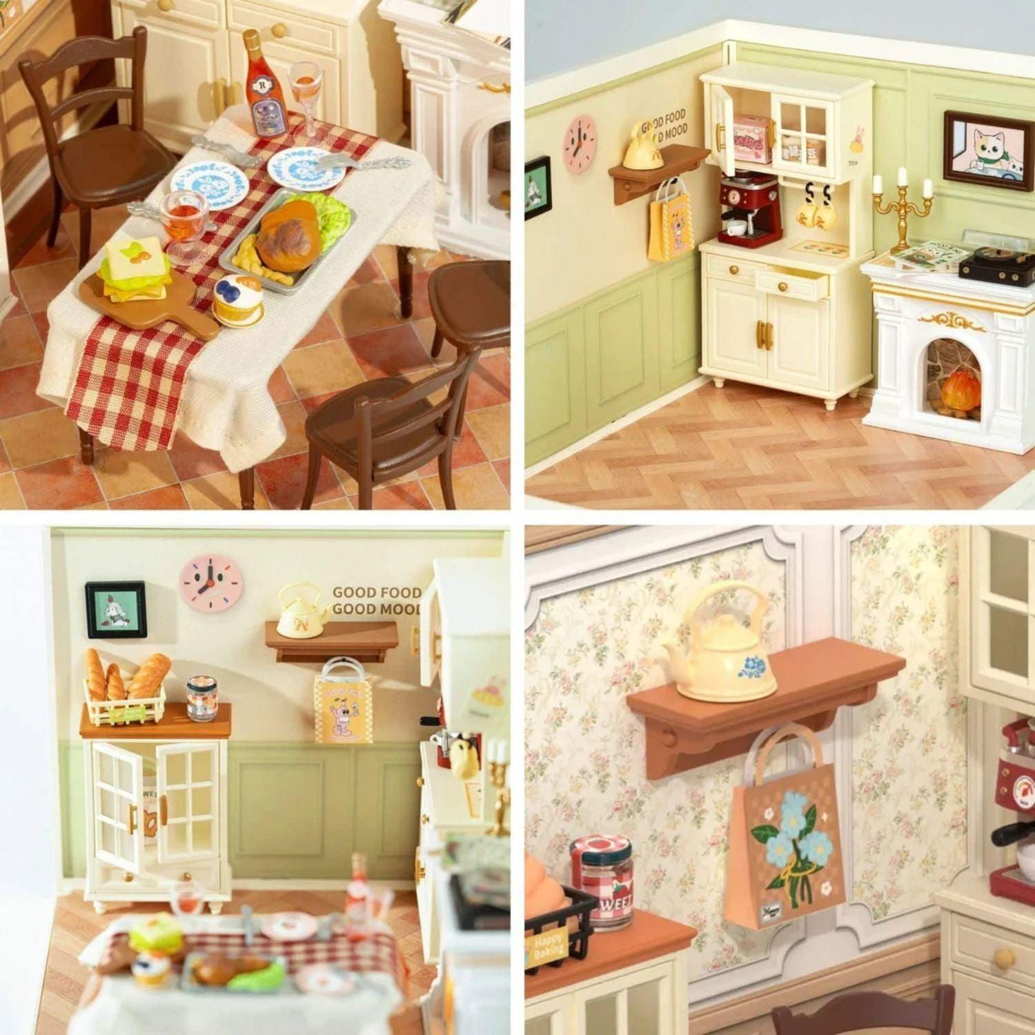 Kit Para Armar Comedor Familiar En Miniatura-4