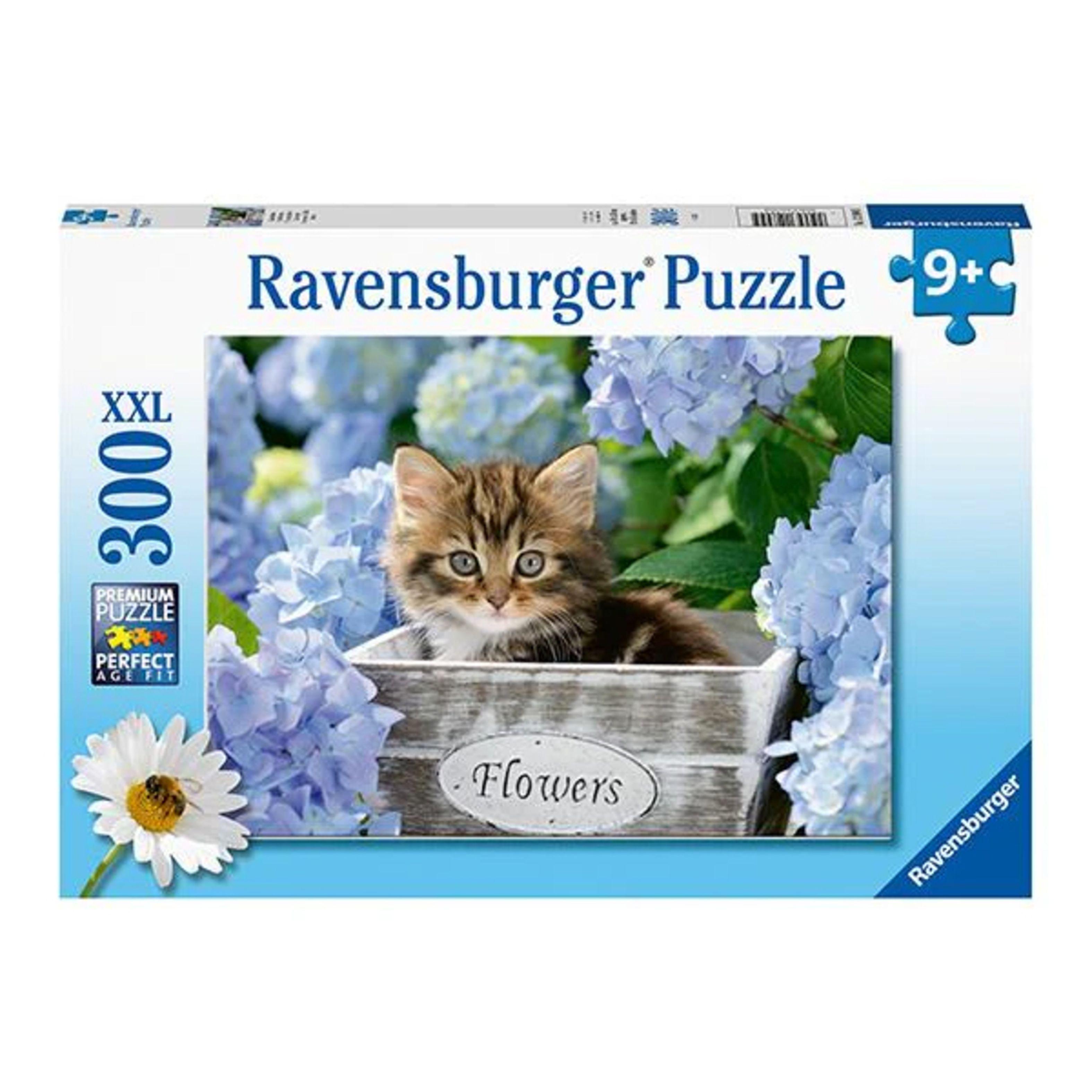 Puzzle XXL Gatito en el canasto - 300 piezas-0