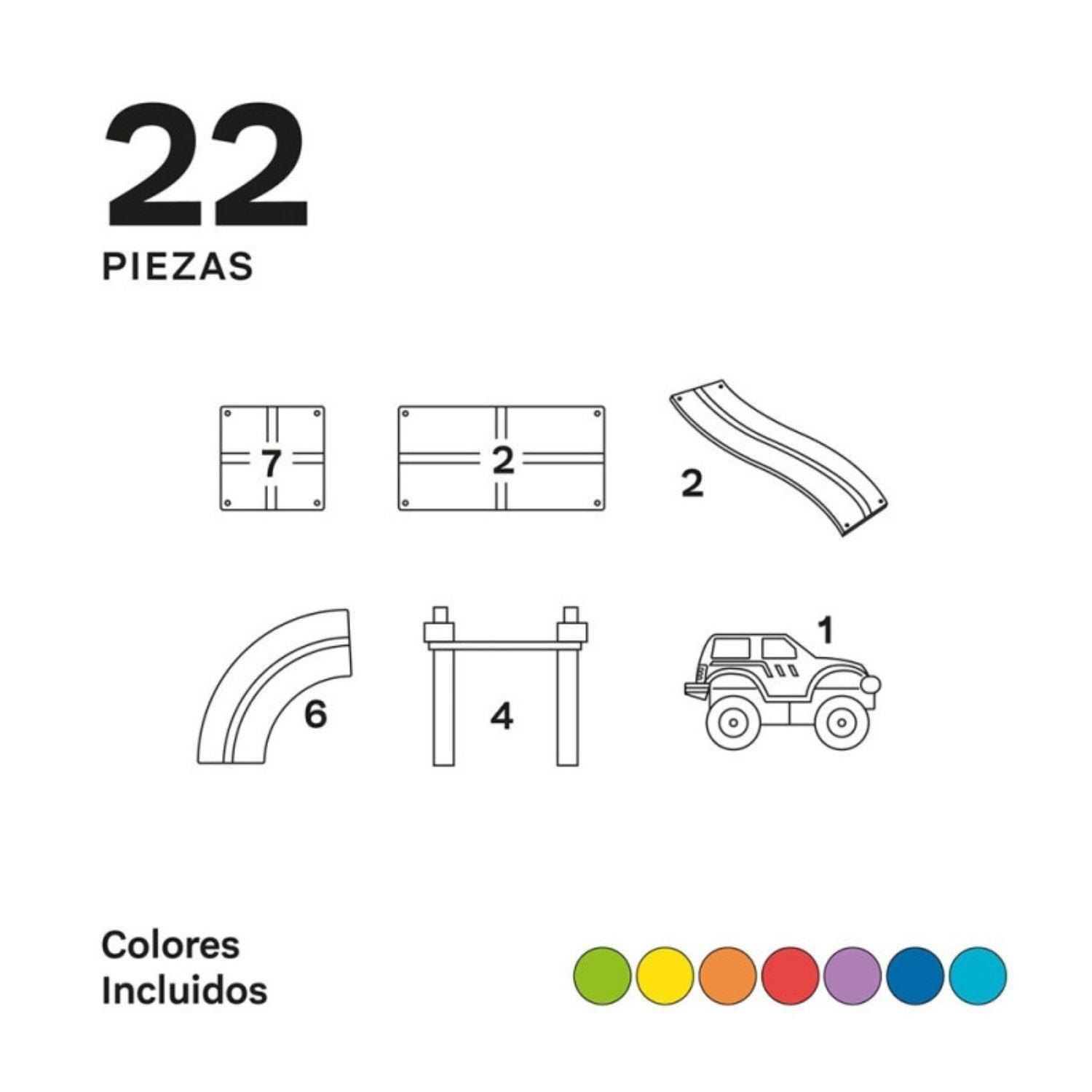 Imanix Pista de Carreras - 22 Piezas-3