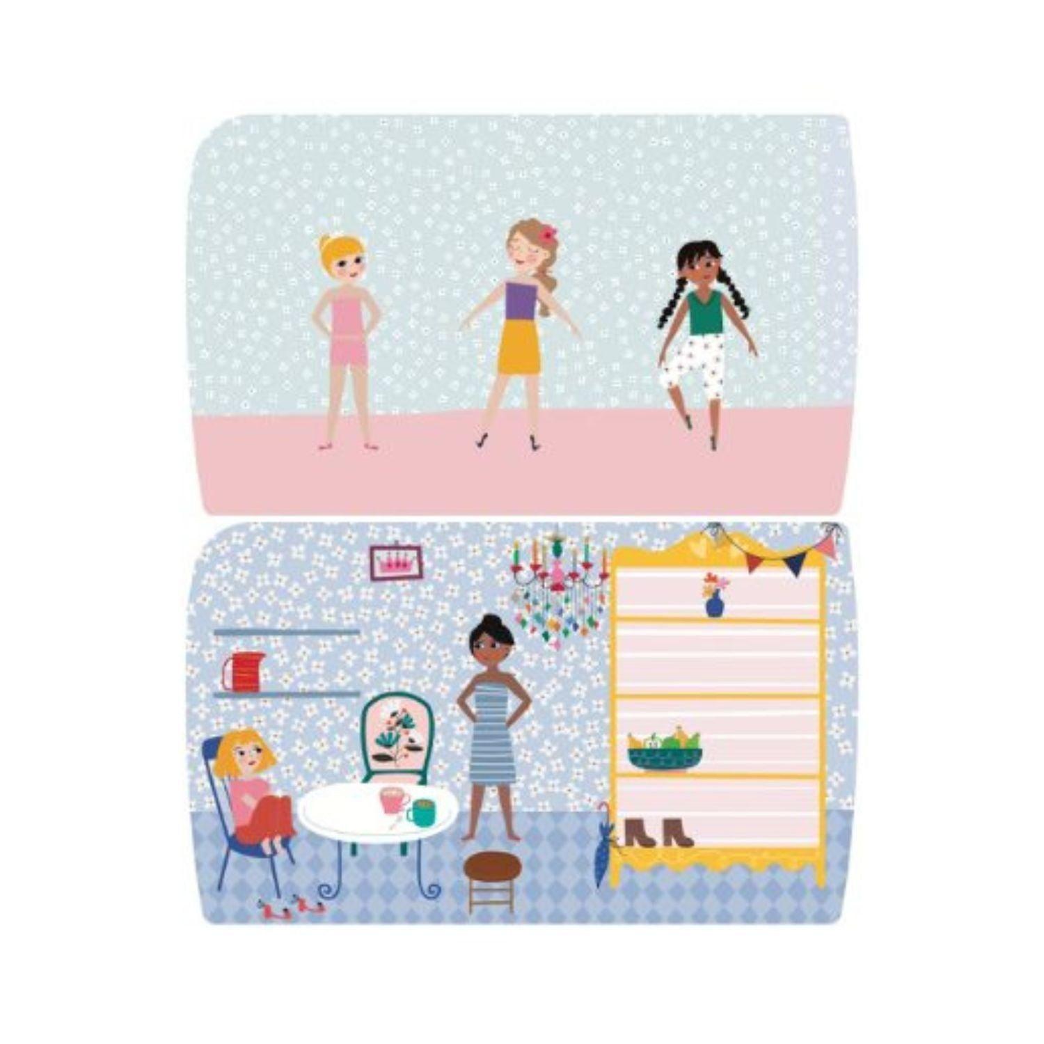 Libro de Stickers y Maquillaje Facial - Vestirse Divertido-3