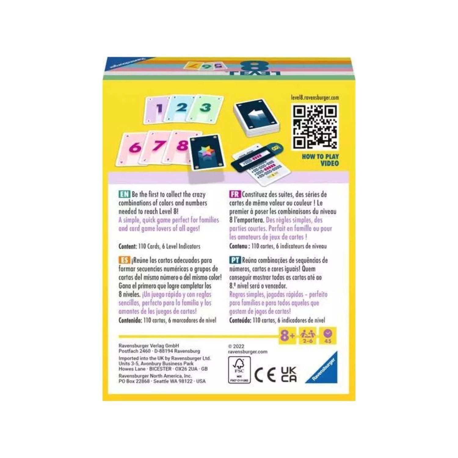 Juego de Cartas Level 8-3